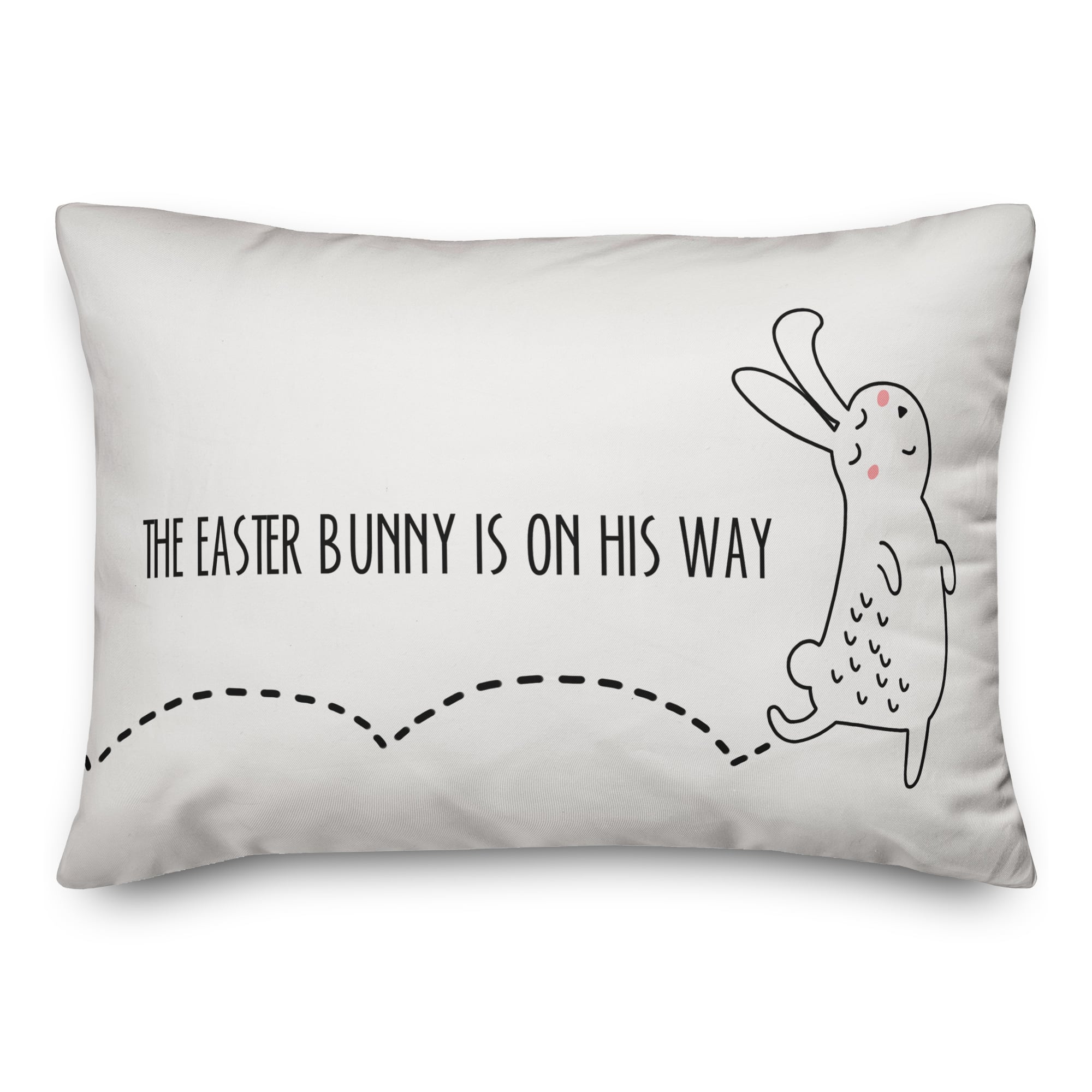 Easter Bunny Is On His Way Throw Pillow