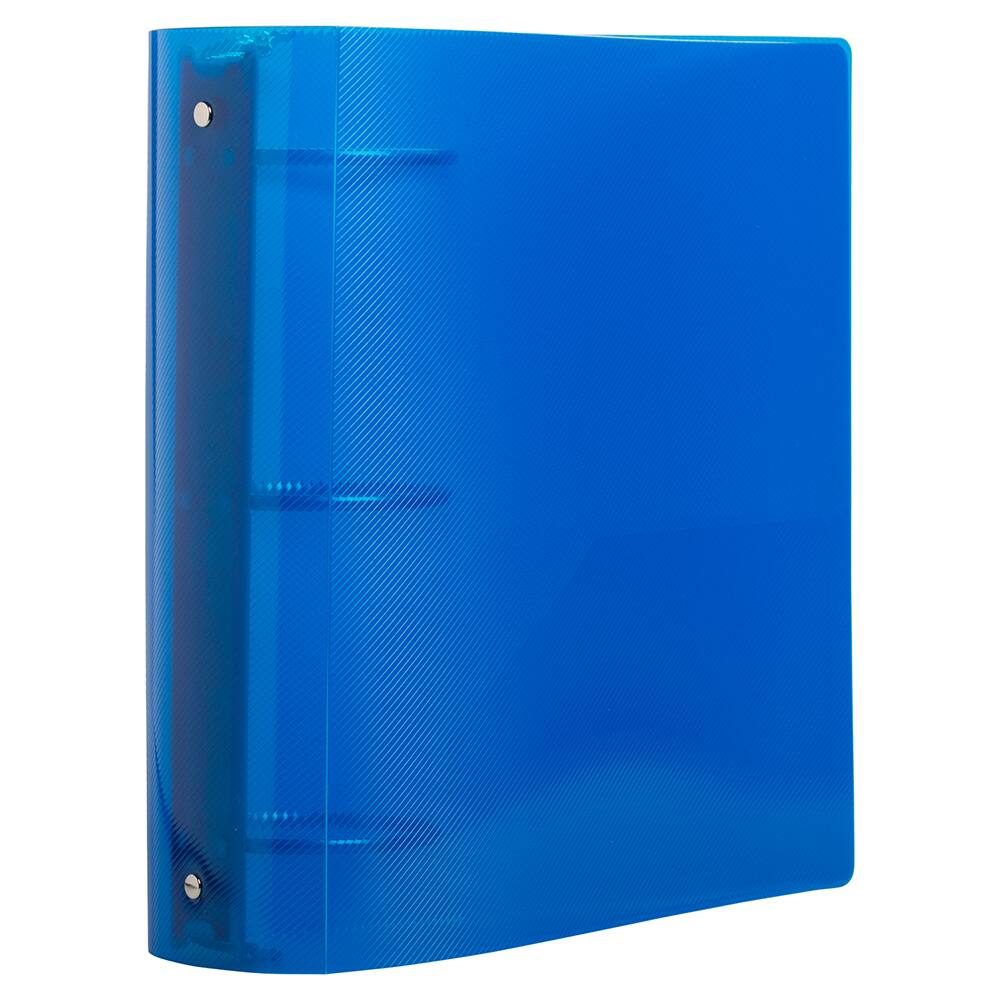 JAM Paper 3" Glass Twill Plastic 3-Ring Binder