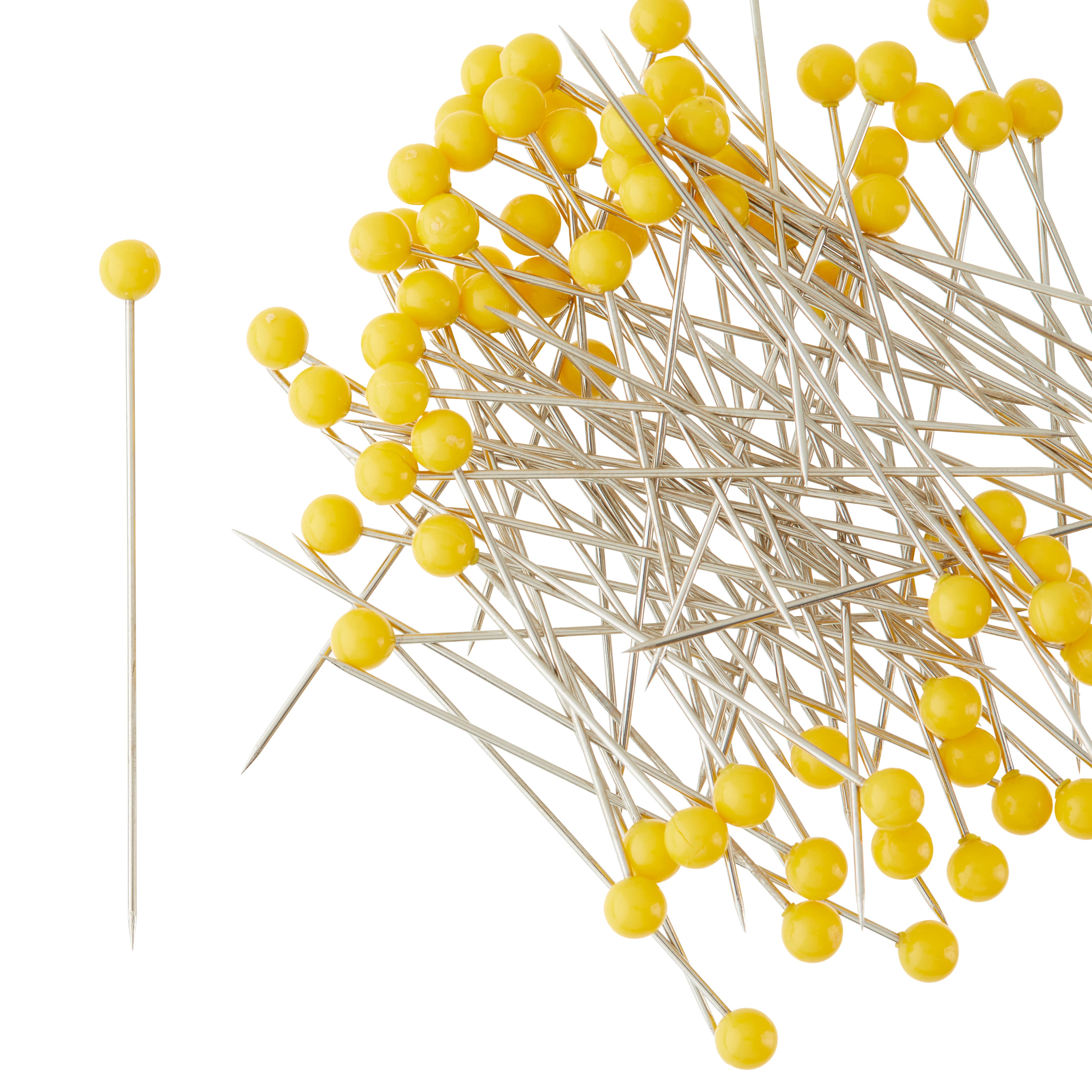 12 Packs: 80 ct. (960 total) 1.75" Yellow Quilting Pins by Loops & Threads™