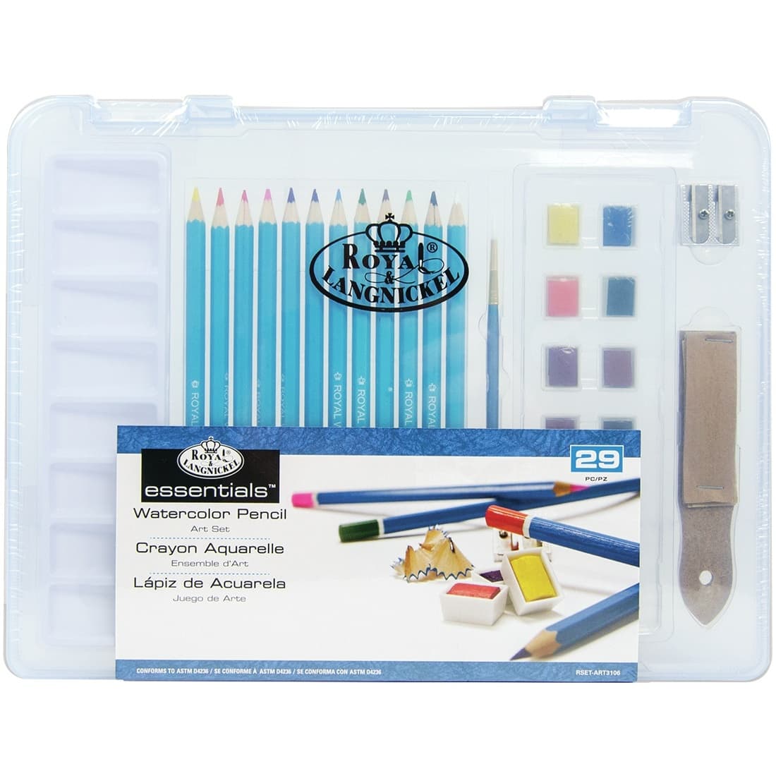 Royal &#x26; Langnickel&#xAE; Essentials&#x2122;  29 Piece Watercolor Pencil Art Set
