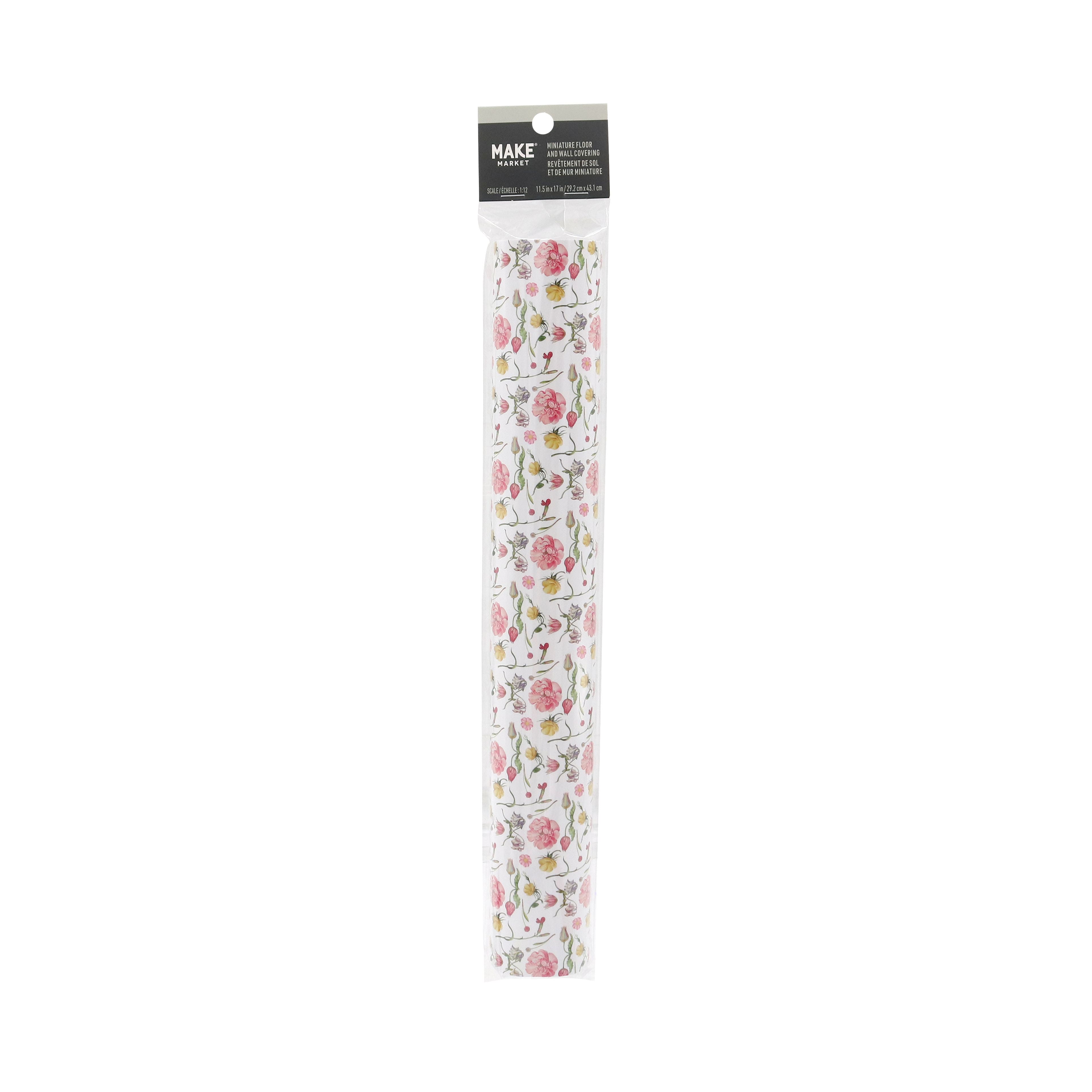 Miniature Pink Floral Floor &#x26; Wall Covering by Make Market&#xAE;