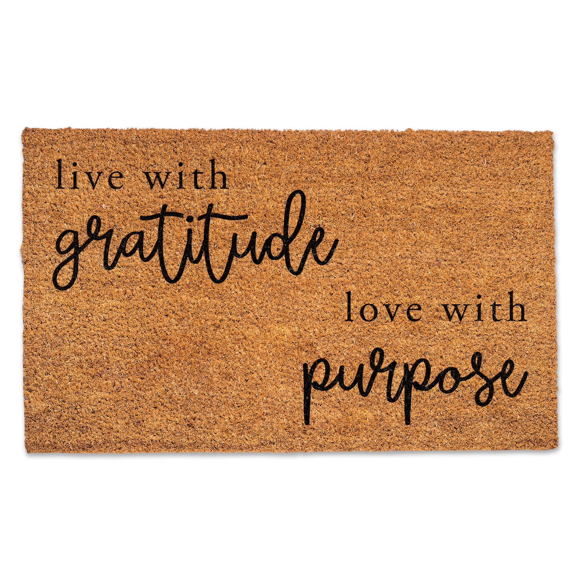 Live WIth Gratitude Love With Purpose 30" x 18" Door Mat