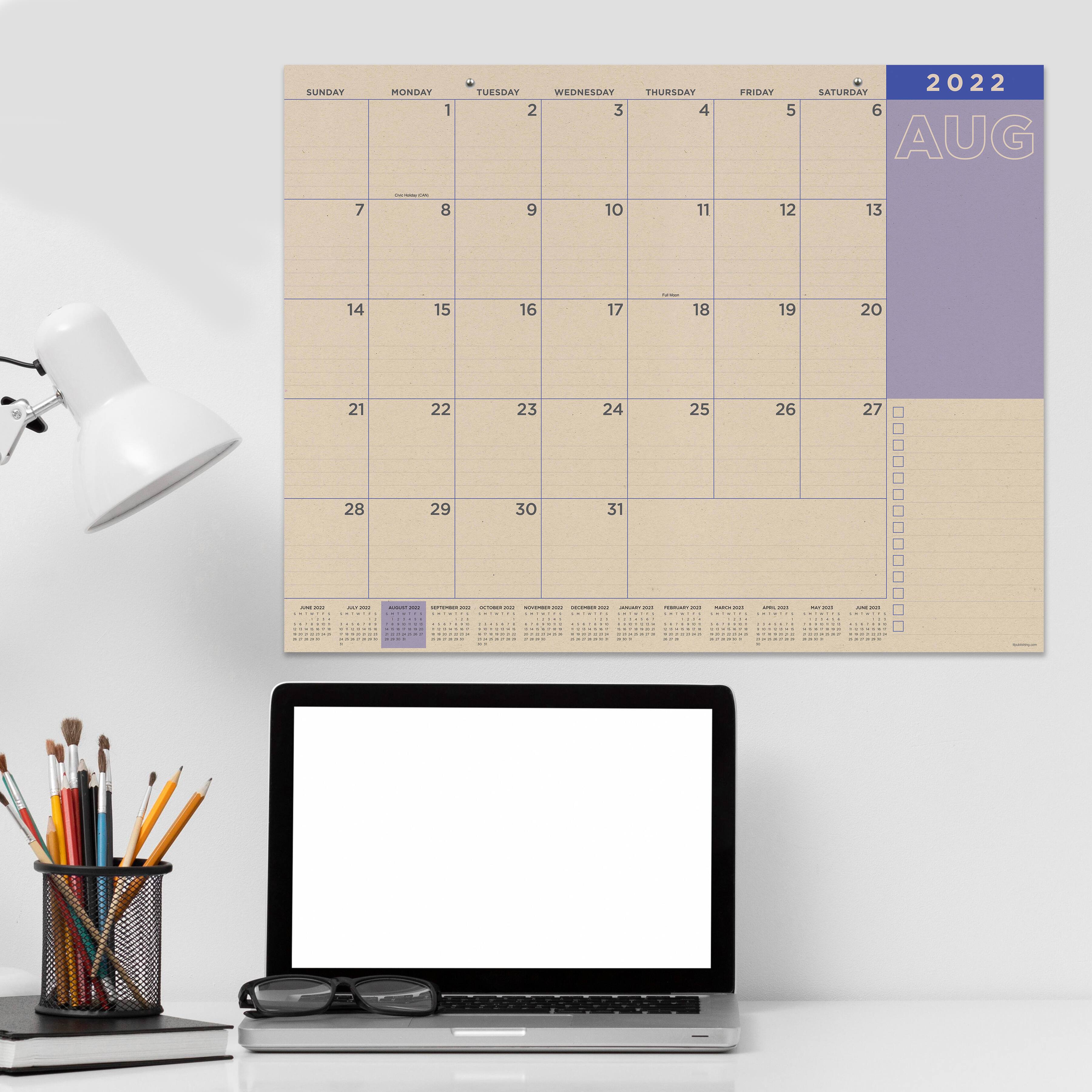 TF Publishing 20222023 Kraft Large Desk Calendar Michaels