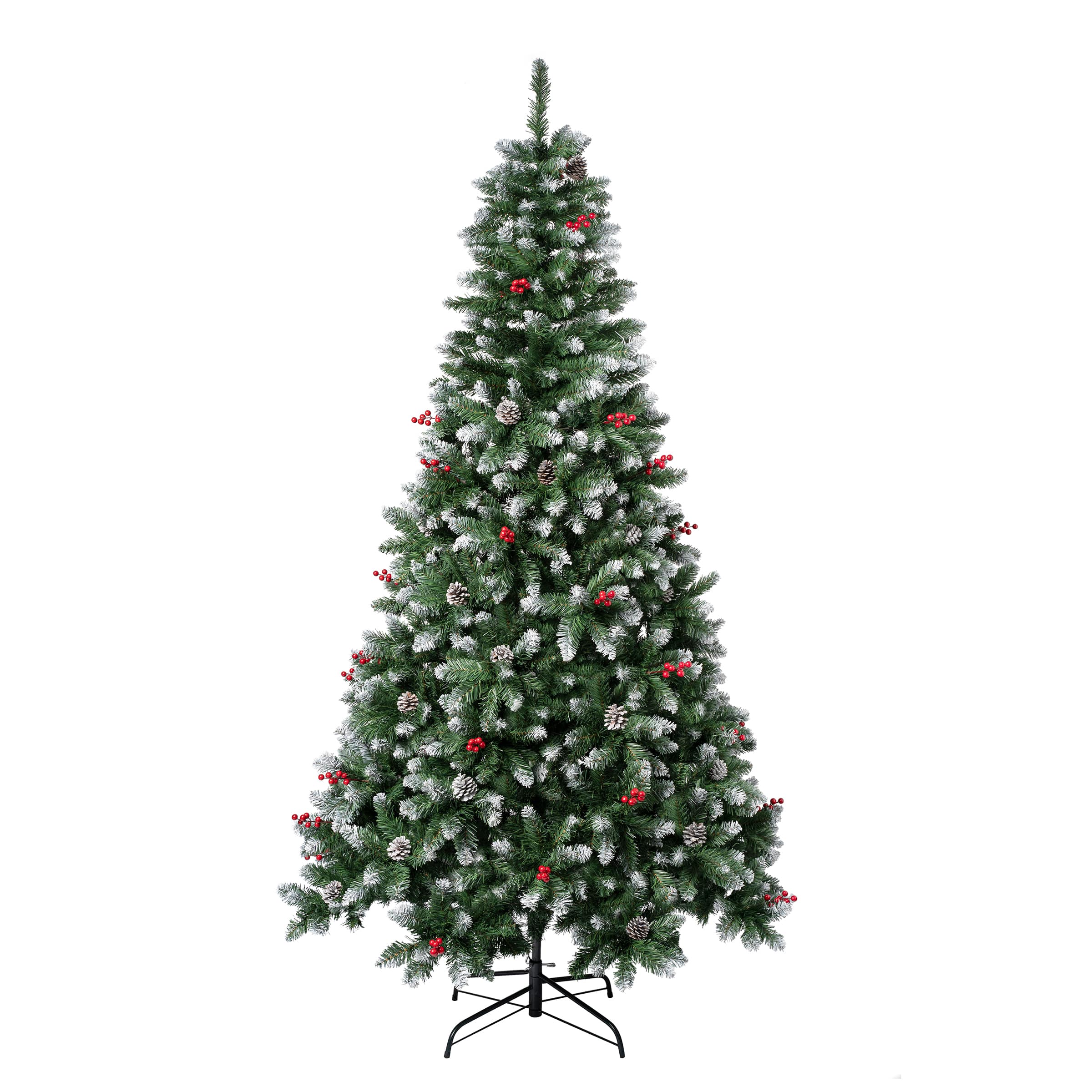 7.5ft. Unlit Cullen Fir Artificial Christmas Tree with Berries and Pinecones