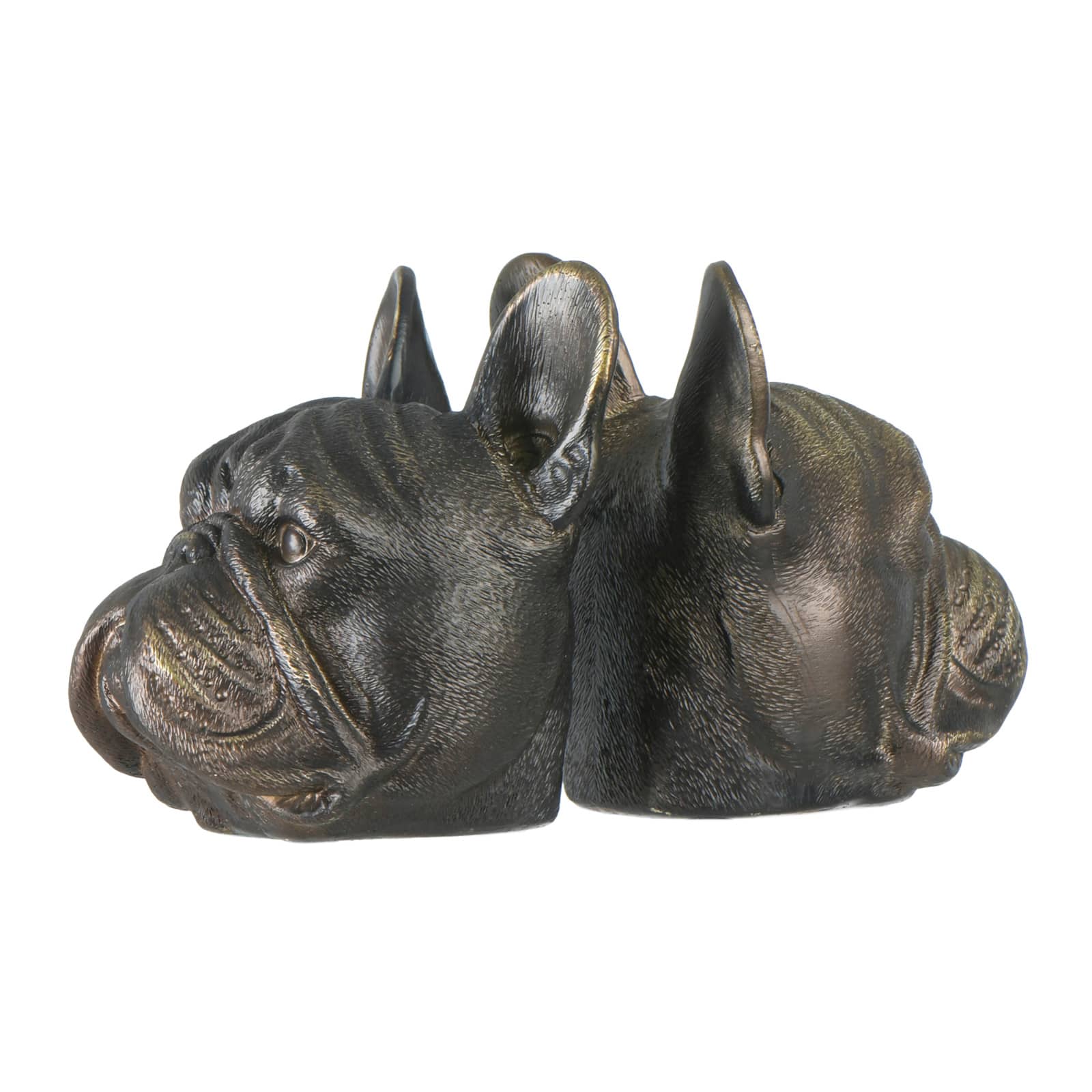 5.5&#x22; Antique Bronze Dog Bookend Set