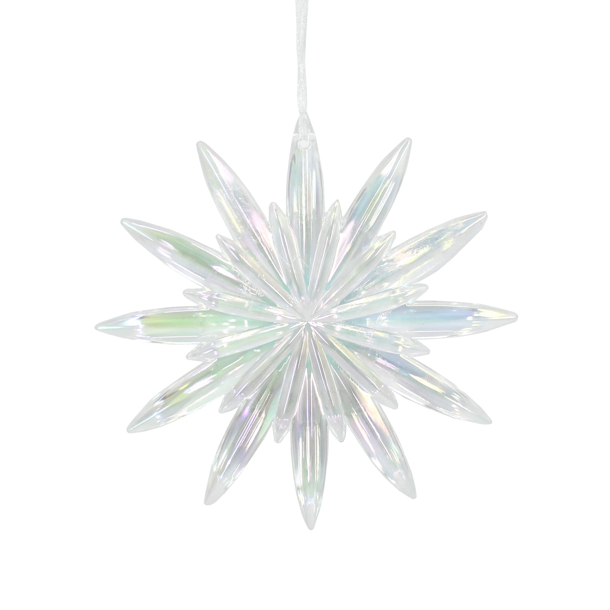 5&#x22; Iridescent Snowflake Ornament by Ashland&#xAE;