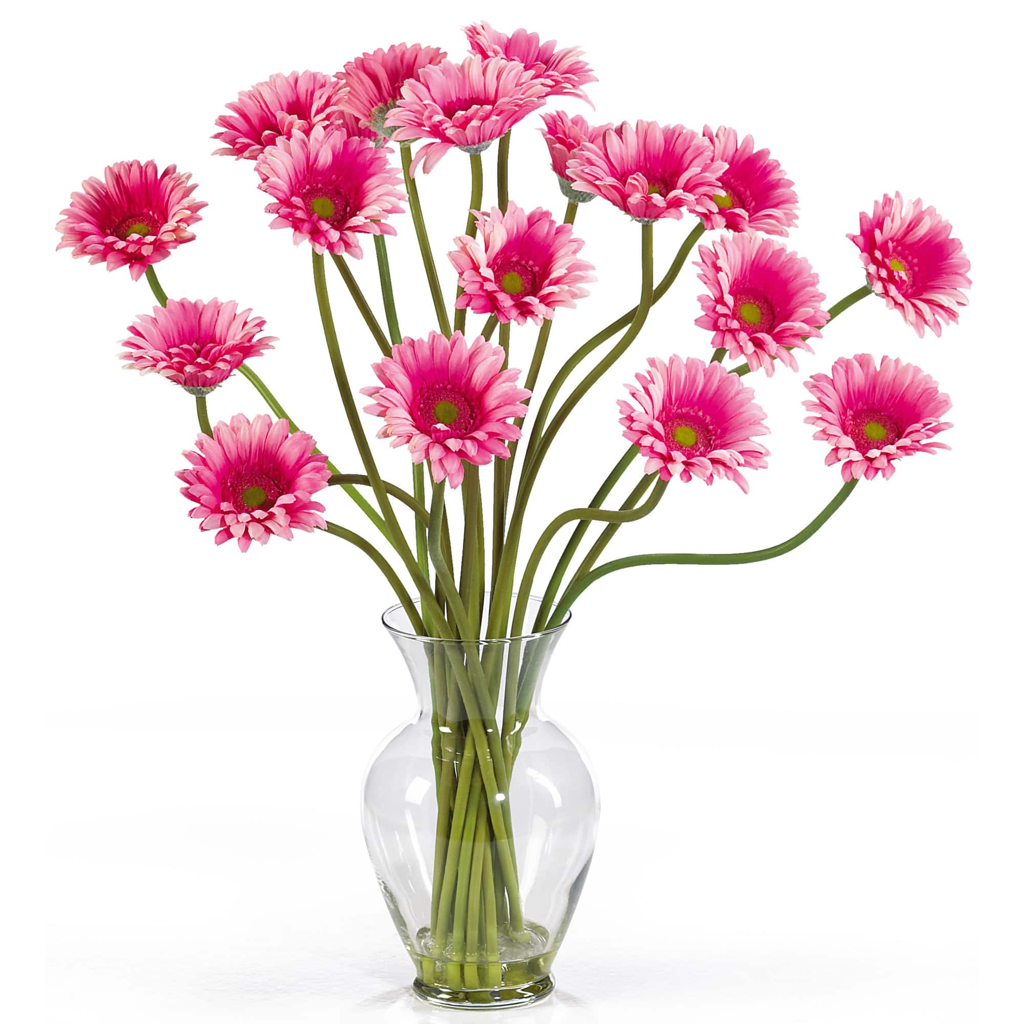 21&#x22; Gerbera Daisy Liquid Illusion Silk Flower Arrangement