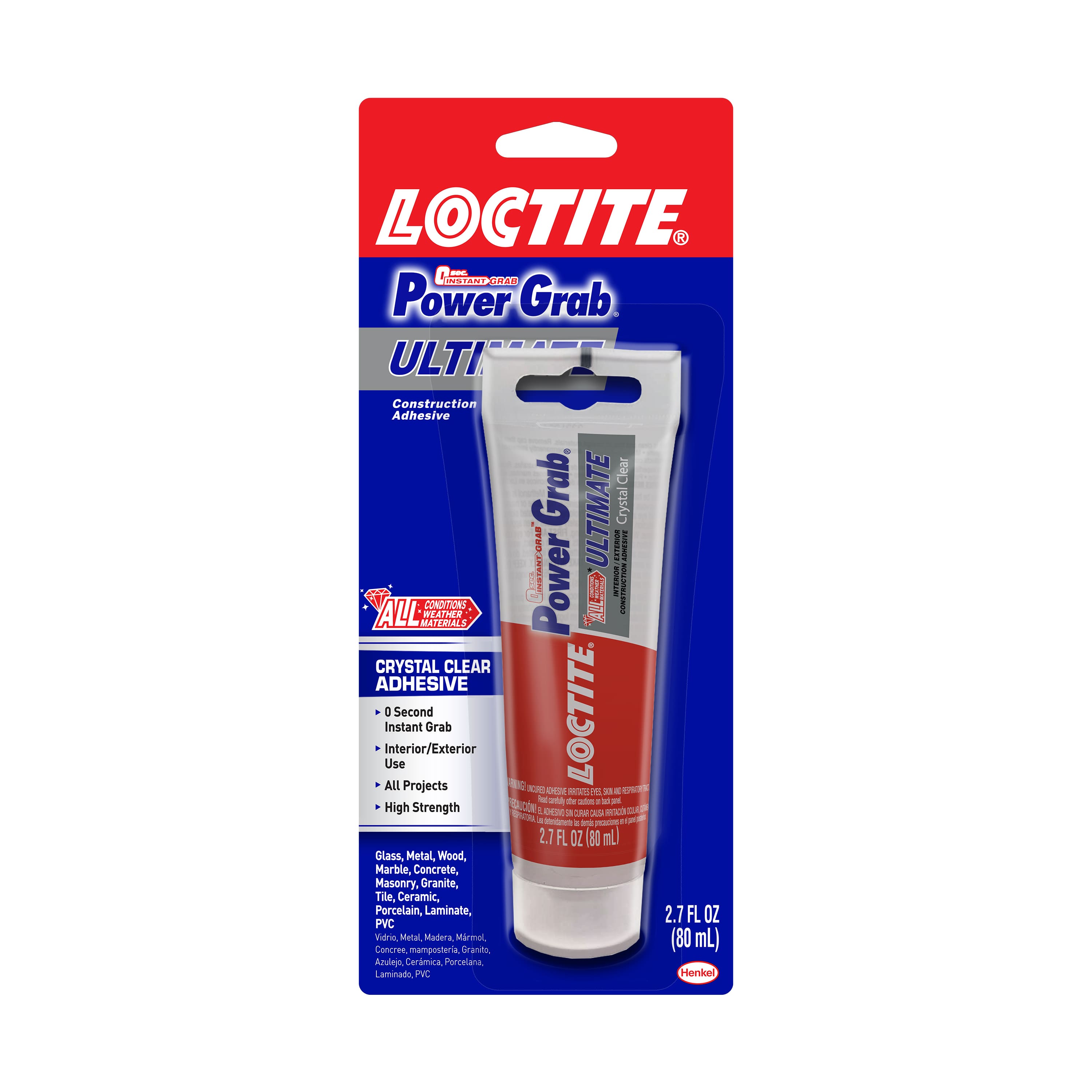 6 Pack: Loctite&#xAE; Power Grab&#xAE; Ultimate Crystal Clear Construction Adhesive