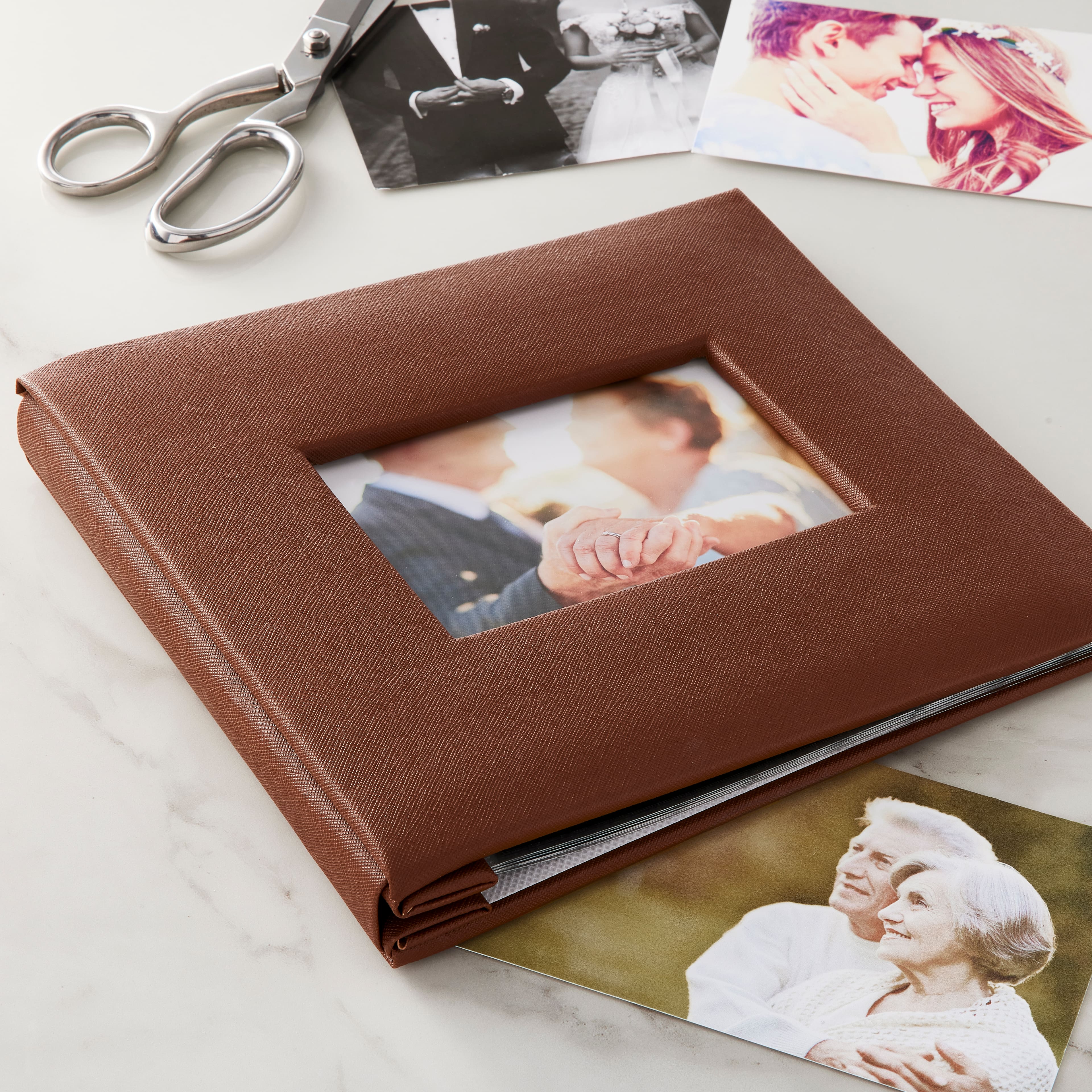 6 Pack: Brown Scrapbook Album by Recollections&#x2122;, 8&#x22; x 8&#x22;