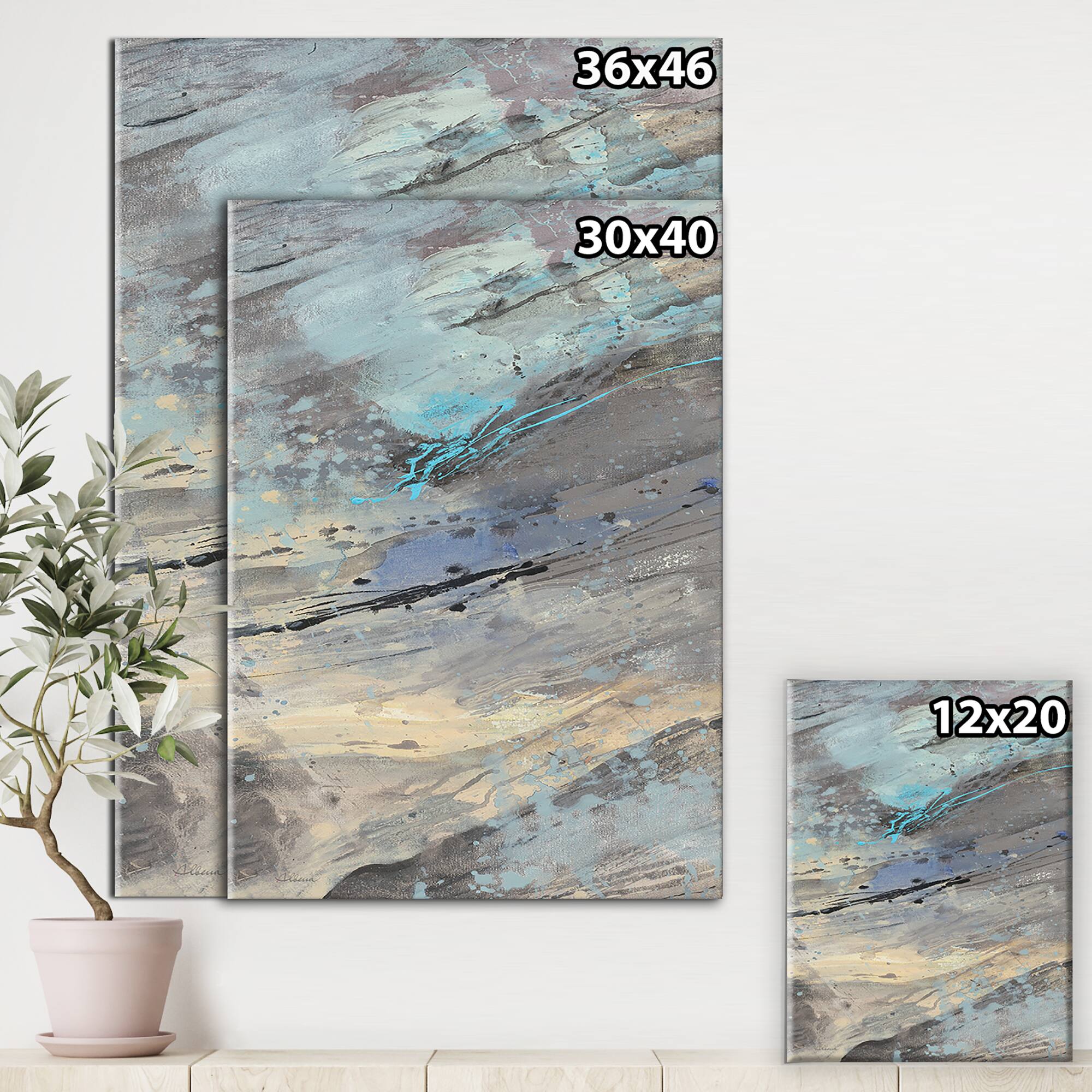 Designart - Rock Teal Panel I