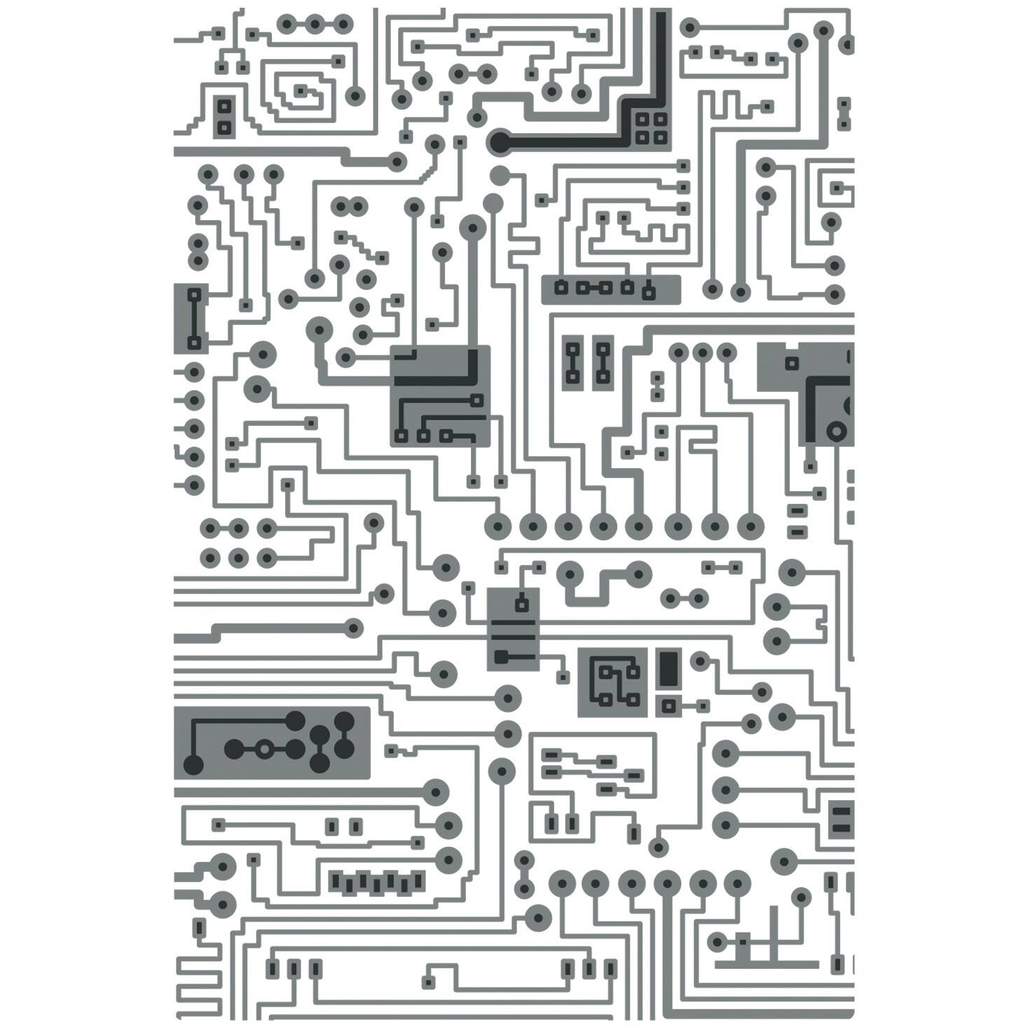 Classeur De Gaufrage 3D Sizzix Texture Fades Par Tim Holtz - Design Numéroté - Compatible Big Shot - 15,9 X 10,8 Cm - 8