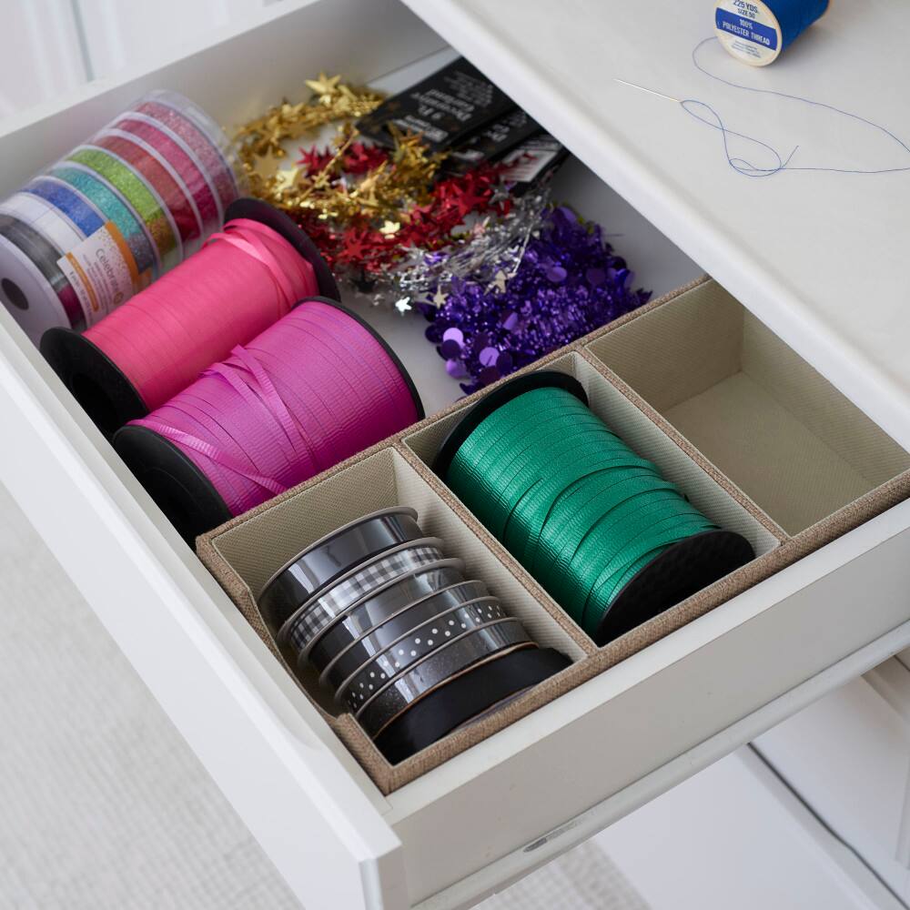 Household Essentials 3-Compartment Drawer Organizer