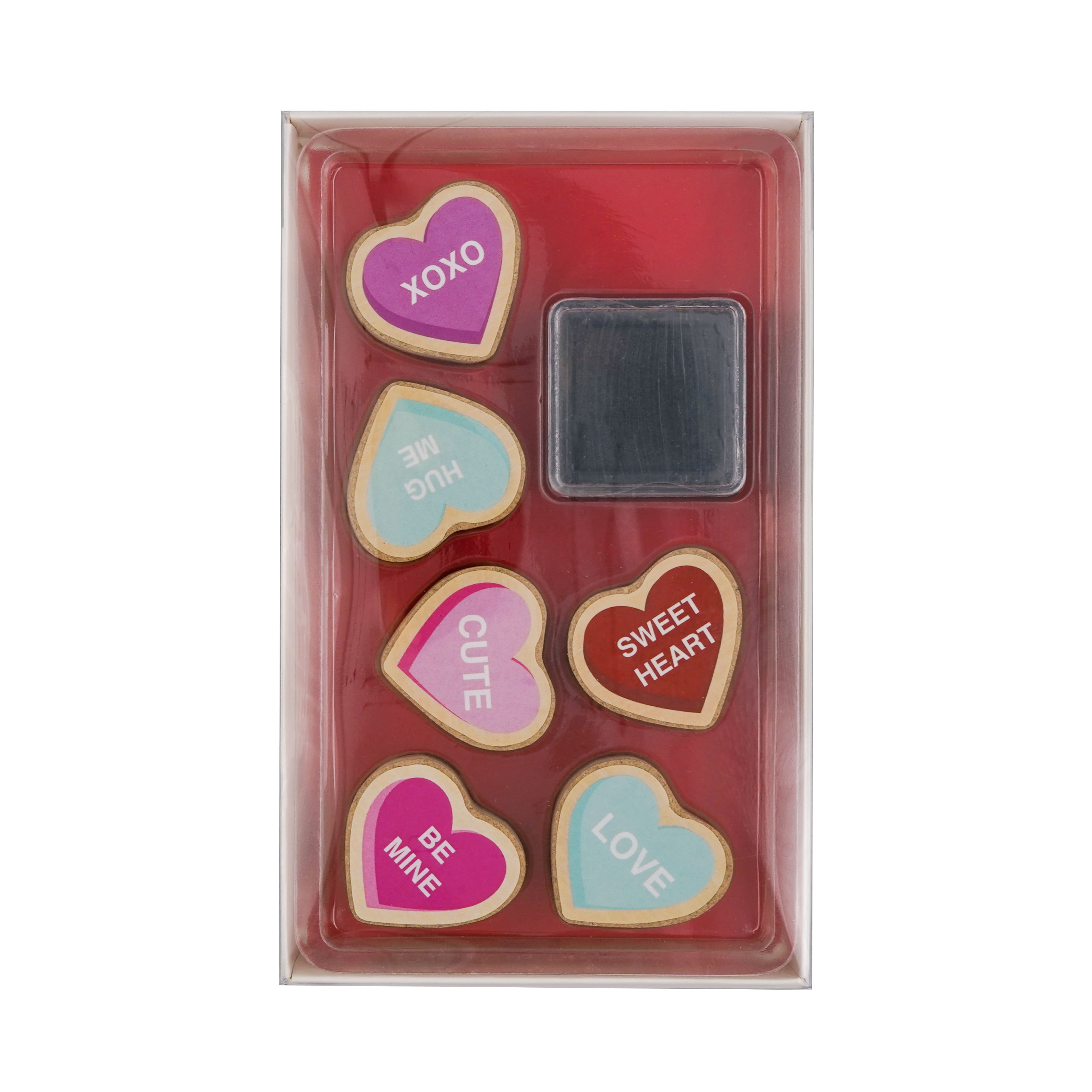 Valentine&#x27;s Day Hearts Archival Pigment Ink Pad &#x26; Stamp Set by Recollections&#x2122;