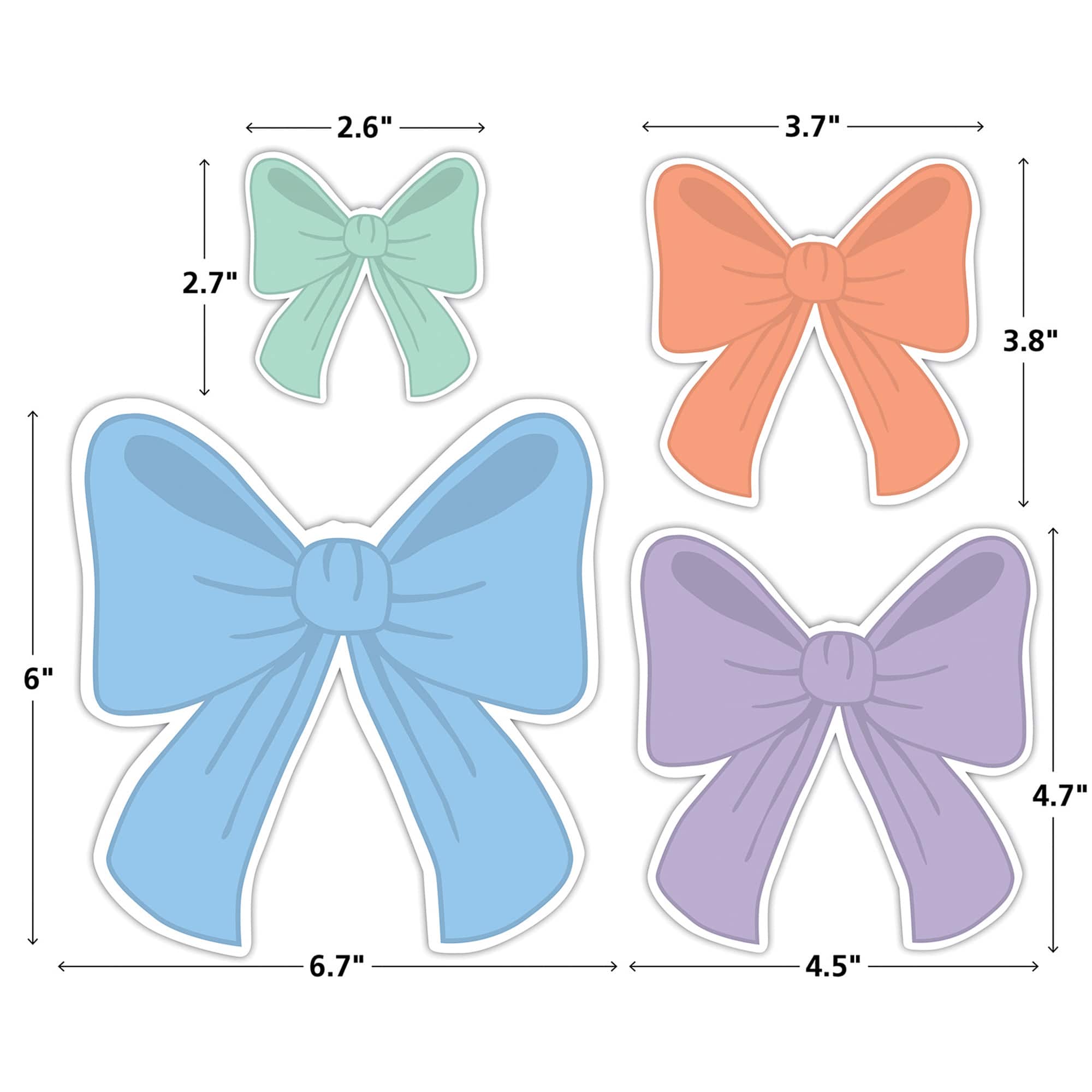 Teacher Created Resources® Bows Accents, 3 Packs of 60