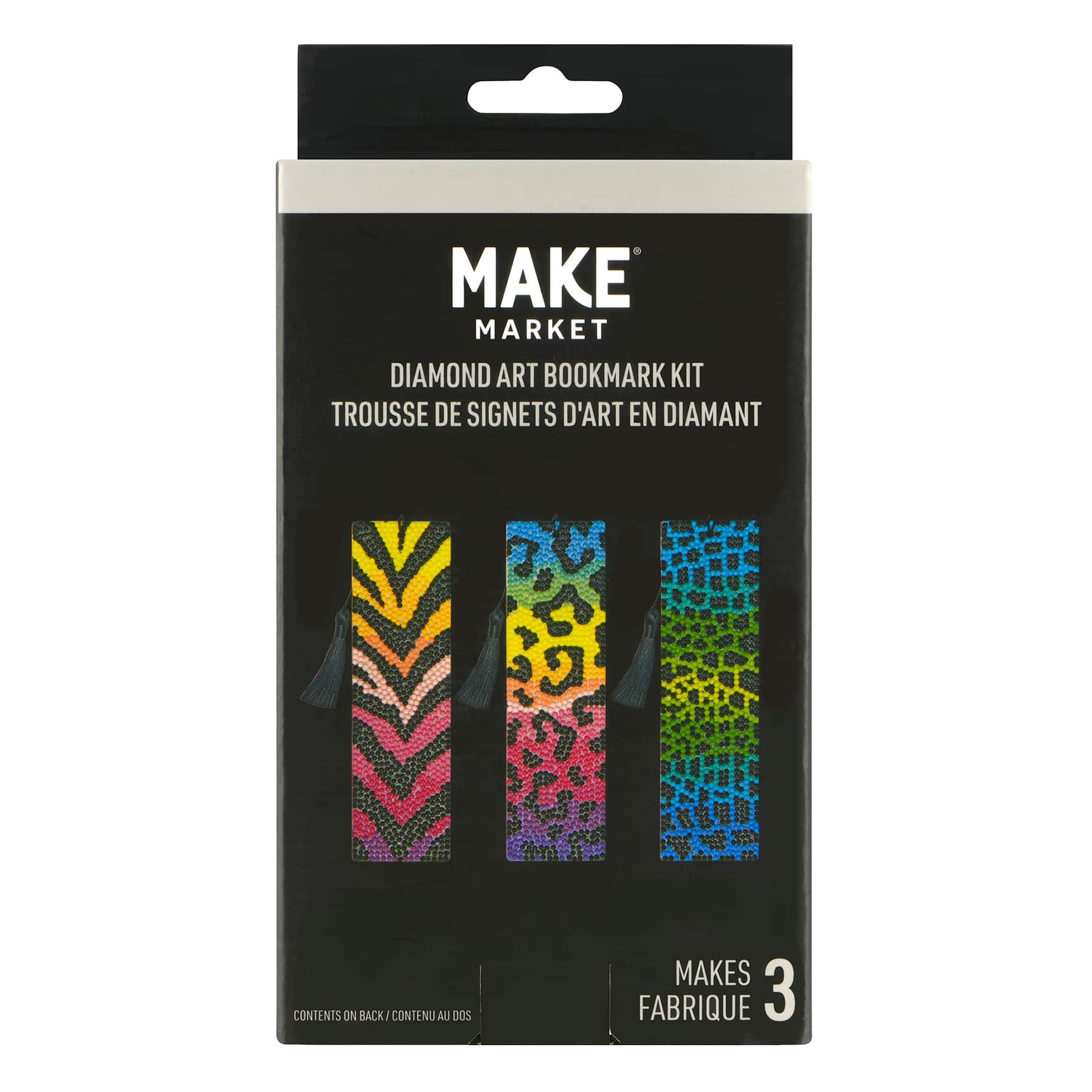 Animal Print Diamond Art Bookmark Kit by Make Market&#xAE;