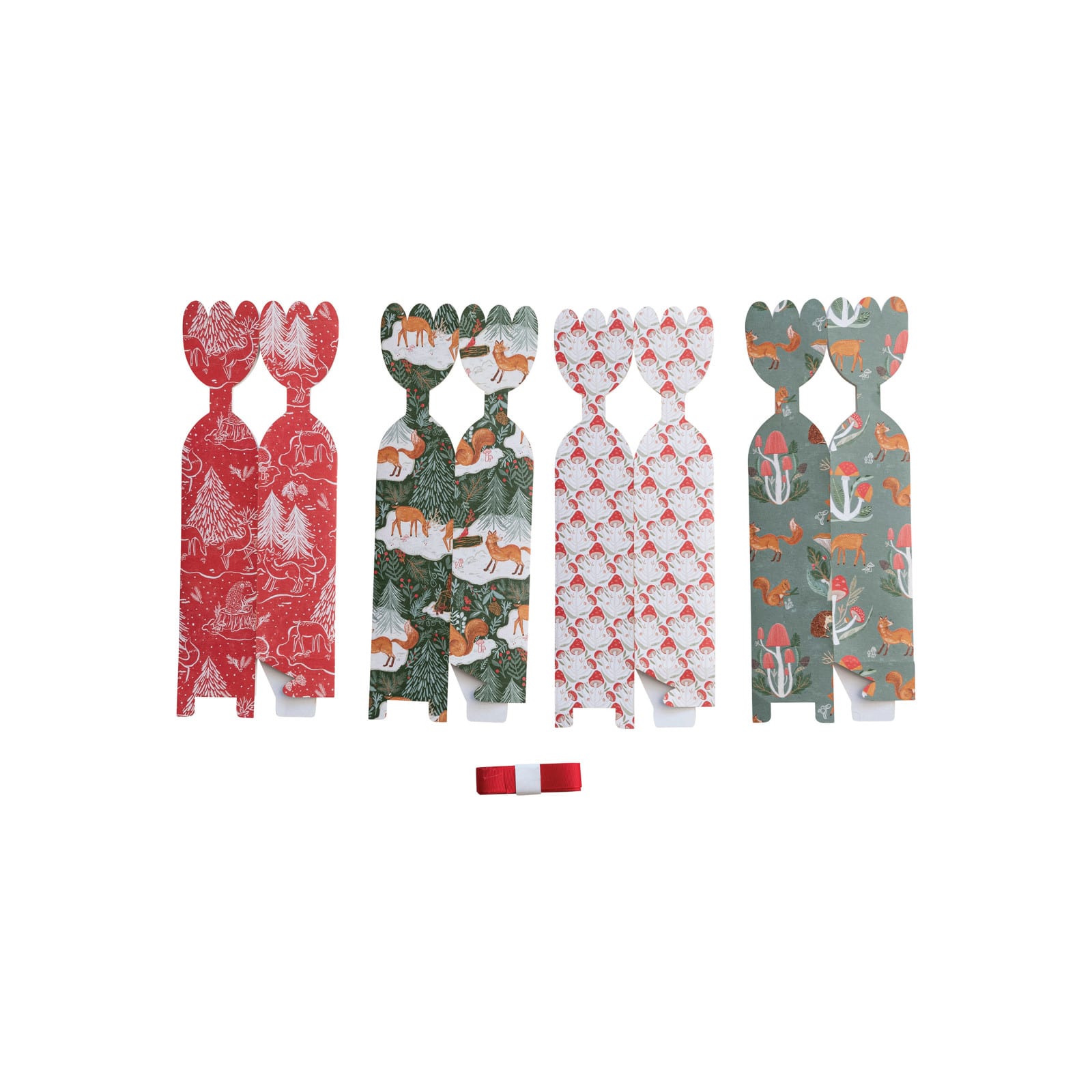 Hello Honey&#xAE; 10.75&#x22; Holiday Woodland Flora &#x26; Fauna Paper Gift Box Set
