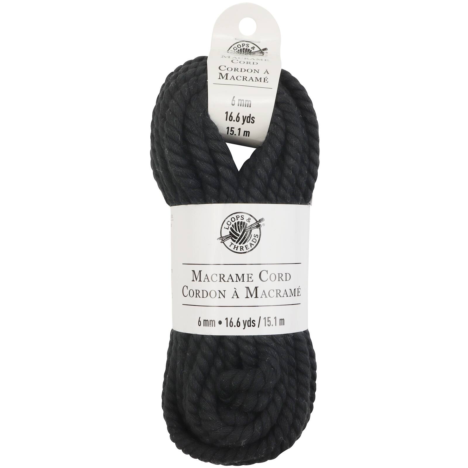 Macramé Cotton Cord by Loops & Threads®, 50ft.