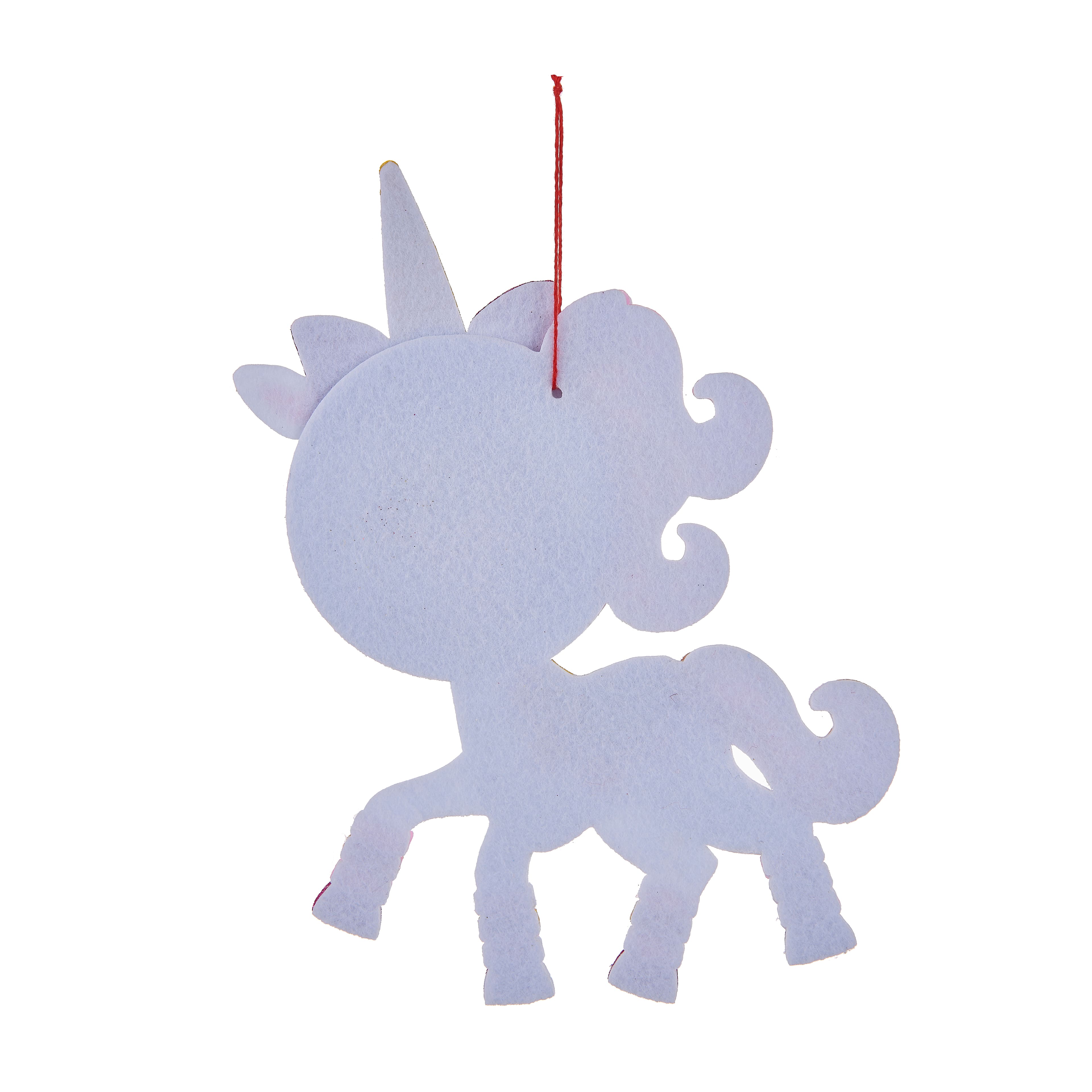 Unicorn Christmas Felt Frame Ornament by Studio D&#xE9;cor&#xAE;