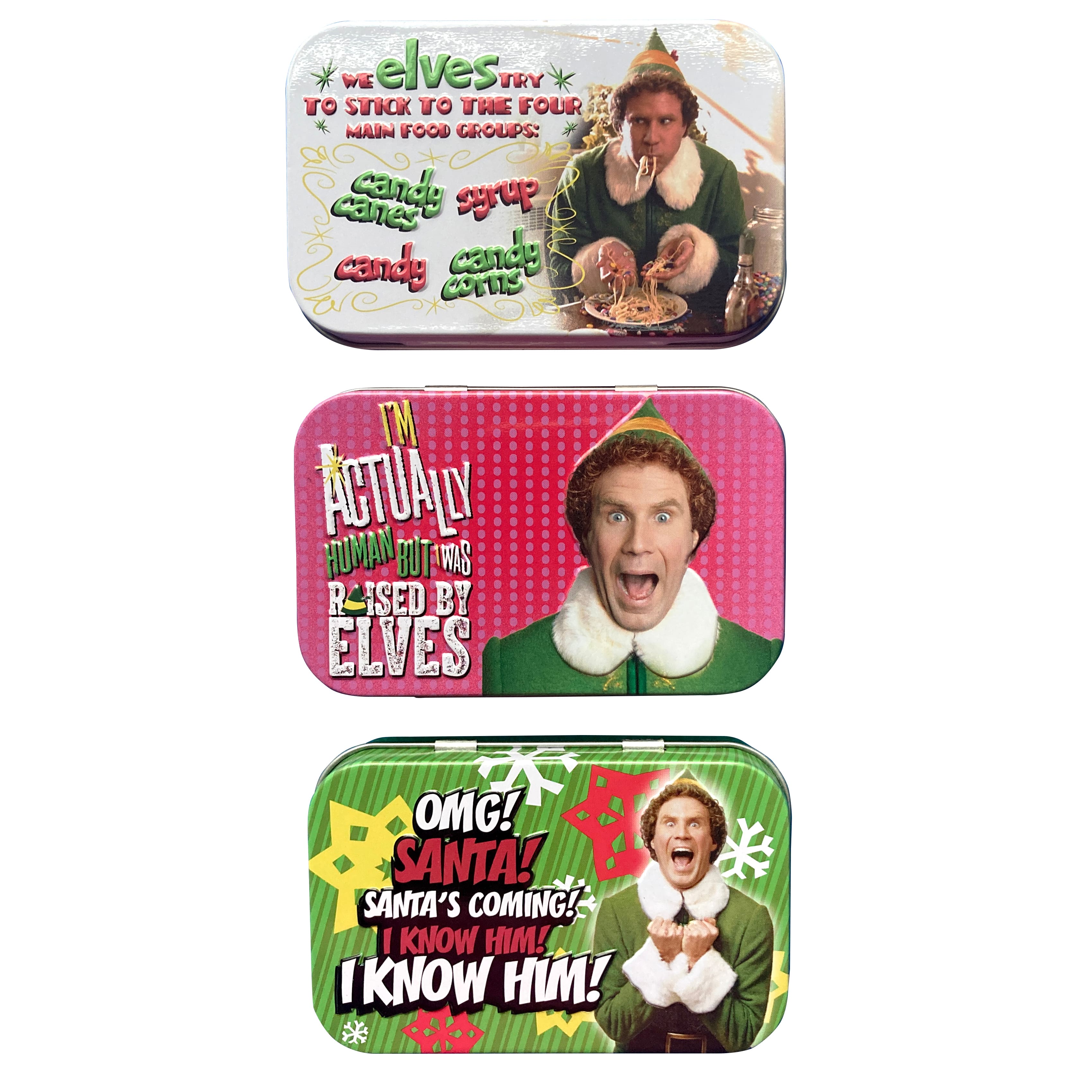 Assorted Elf Maple Syrup Candy Tin