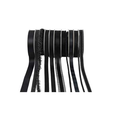 Value Pack Ribbon, 10ct. by Celebrate It®, Color: Black | Michaels