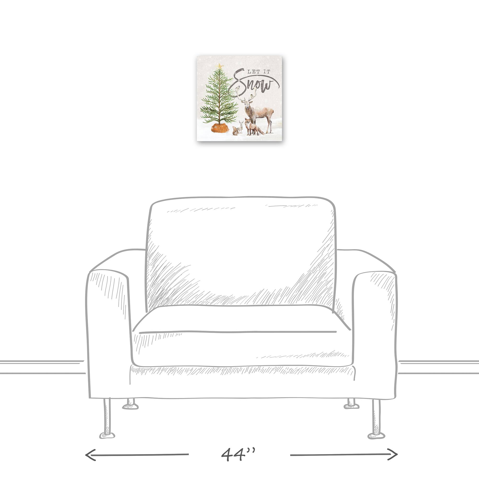 Let It Snow Canvas Wall Art