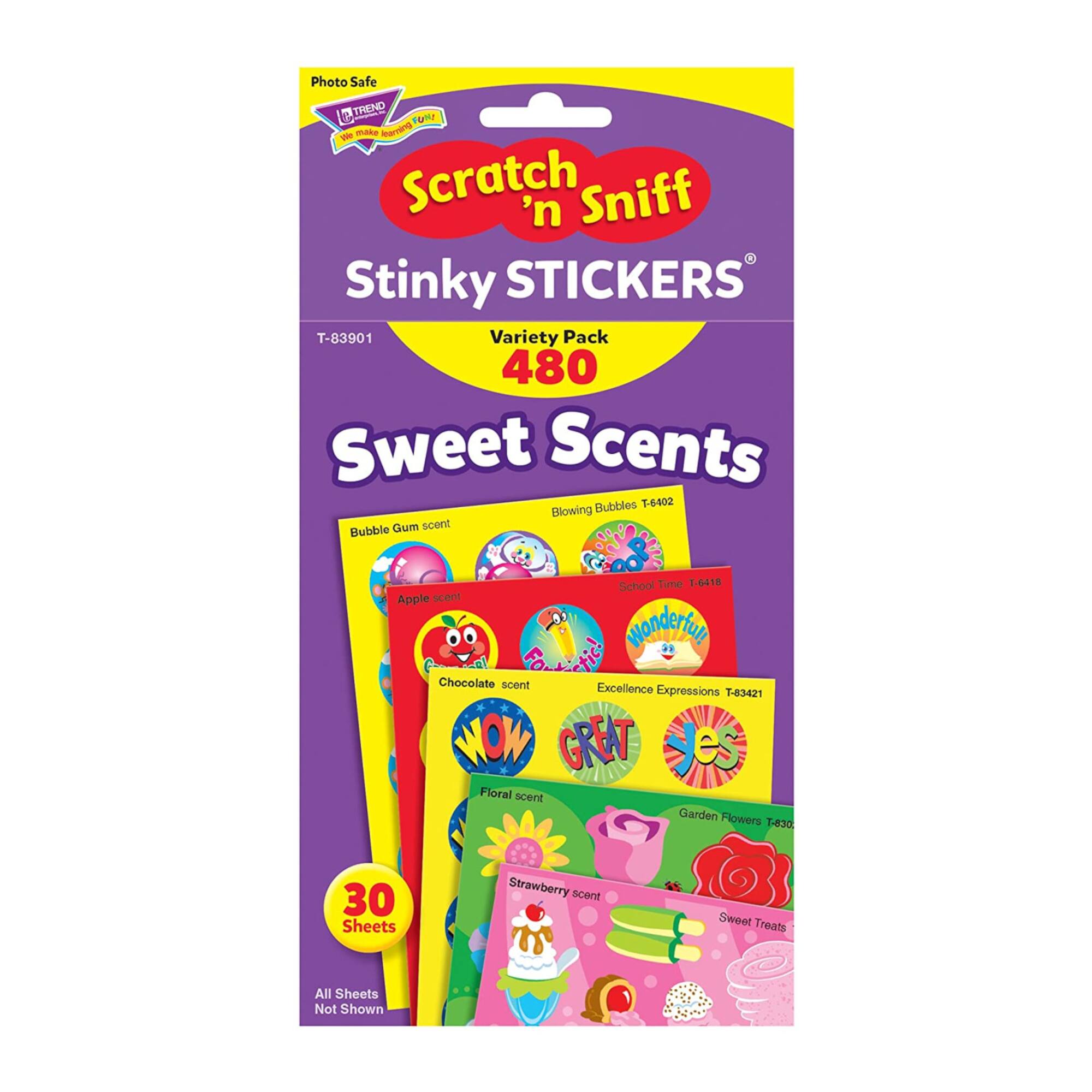Trend Enterprises® Sweet Scents Scented Stickers Variety Pack