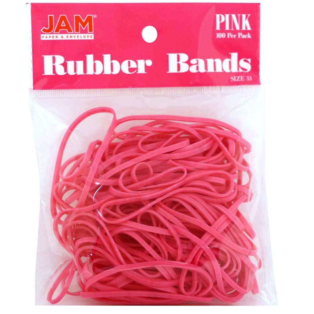 JAM Paper Size 33 Rubber Bands, 100ct.