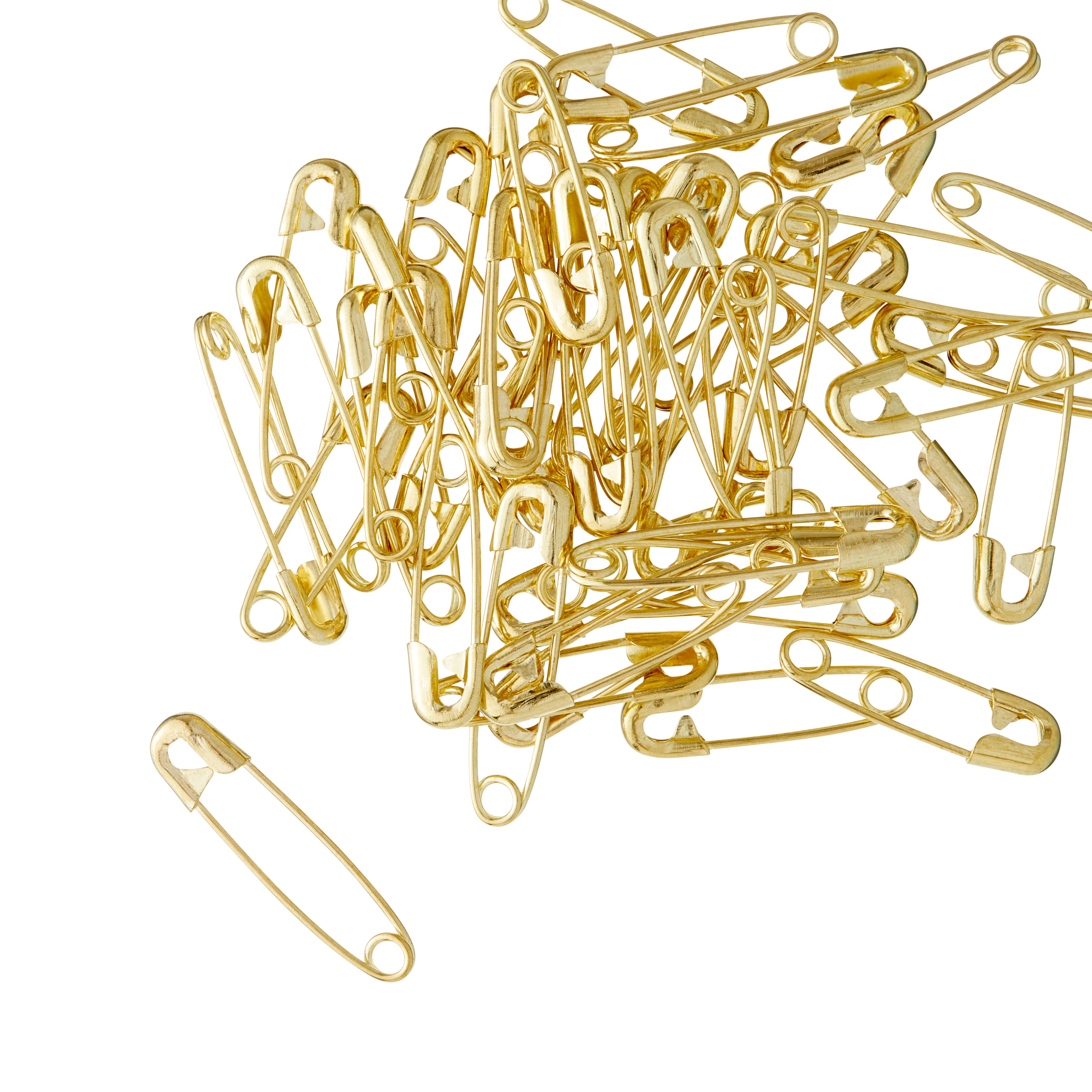 LOOPS & THREADS- SAFETY PINS- ASSORTED SIZES- SILVER & GOLD COMBO- 3 PACKS