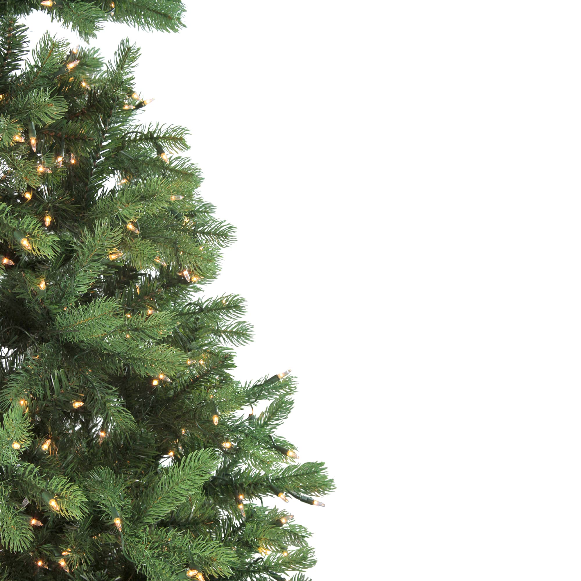 6.5ft. Pre-Lit Noble Fir Artificial Christmas Tree, Clear Lights