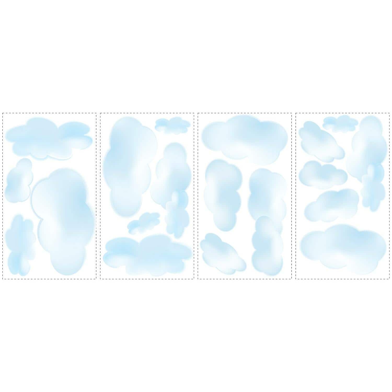 RoomMates Clouds Peel &#x26; Stick Wall Decals