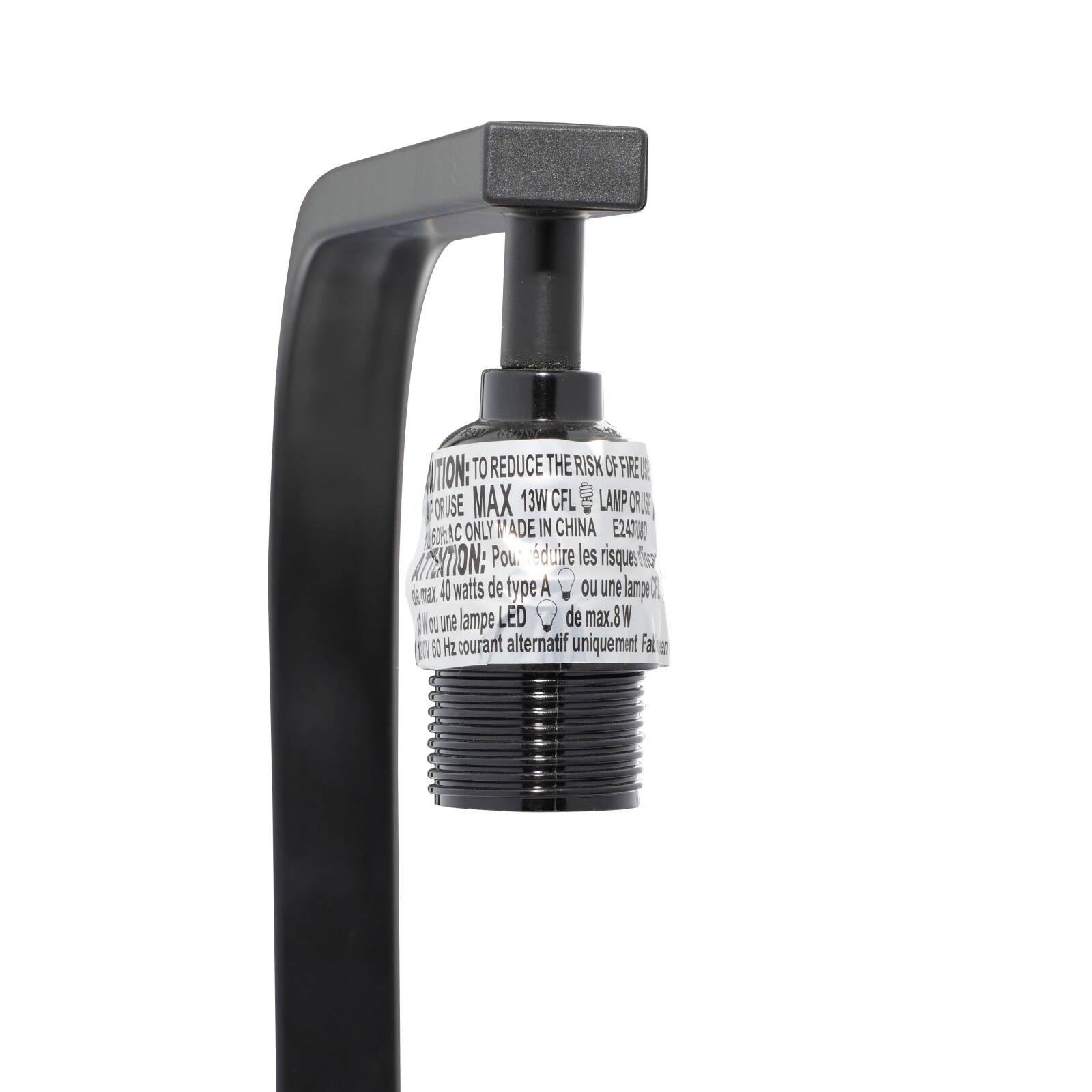 22" Black Metal Traditional Table Lamp