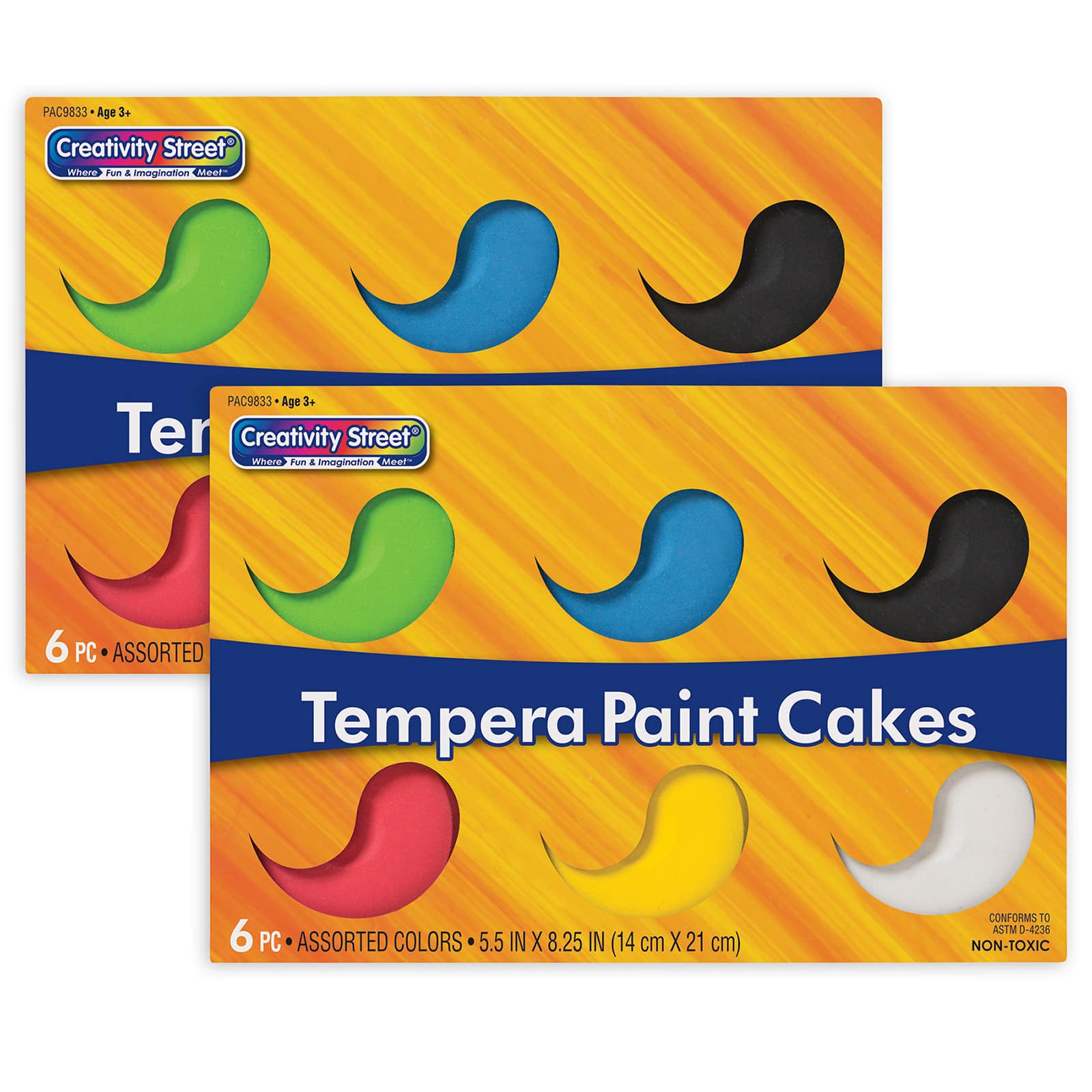 Creativity Street&#xAE; Tempera Paint Cakes, 2 Packs of 6