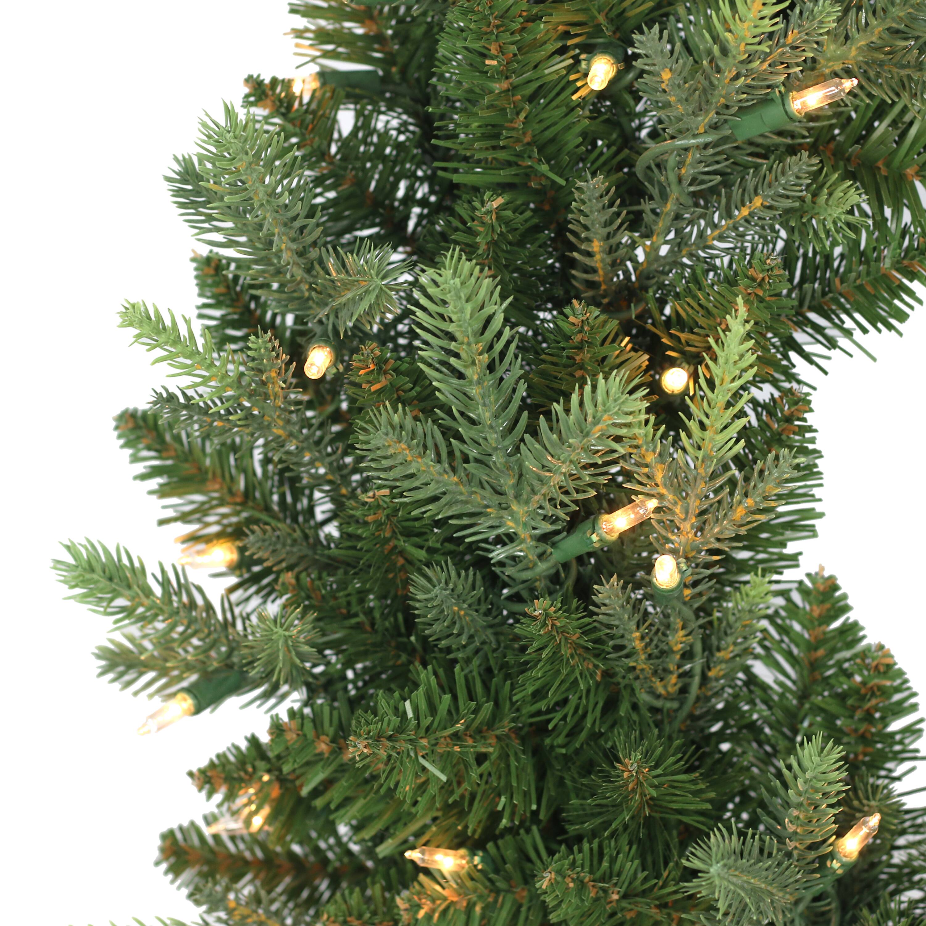 24&#x22; Pre-Lit Balsam Fir Wreath