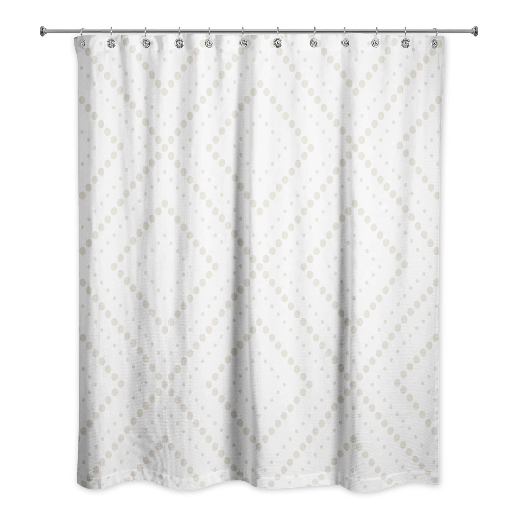 Dotted Diamonds 71&#x22; x 74&#x22; Shower Curtain