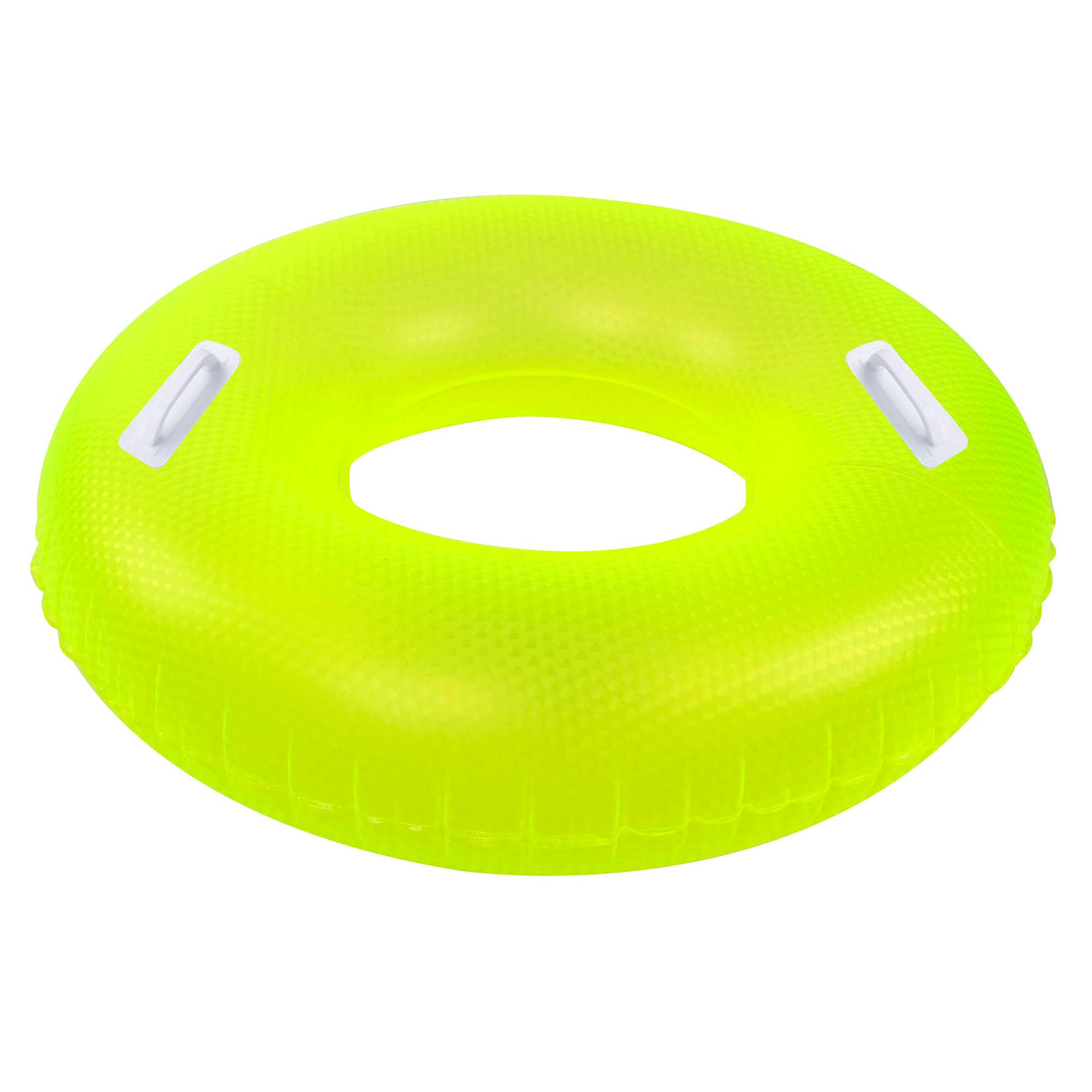 3.5ft. Yellow Sparkle Inflatable Floating Swimming Pool Ring Tube