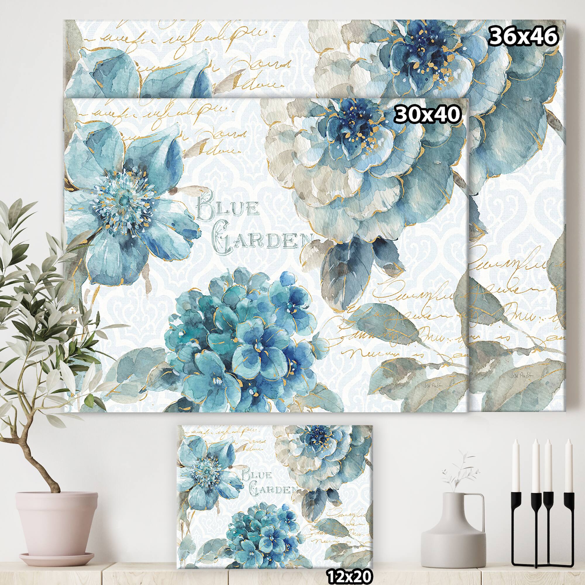 Designart - My Greenhouse Cottage Flowers I - Farmhouse Canvas Artwork