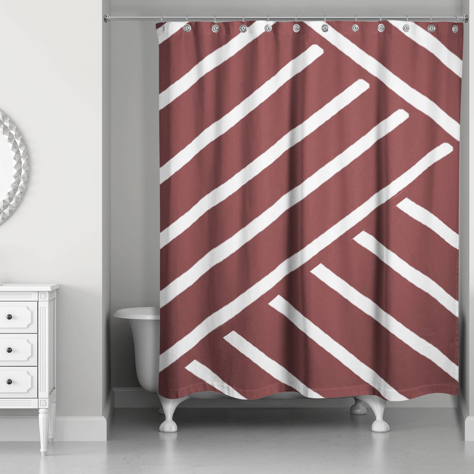 Herringbone Shower Curtain