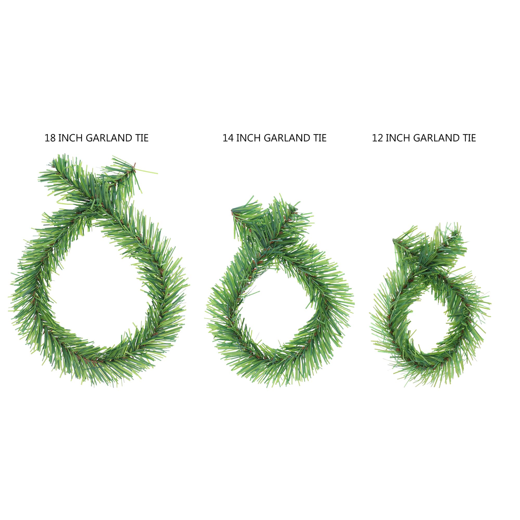 Haute Decor GarlandTies Noble Pine Assorted Ties