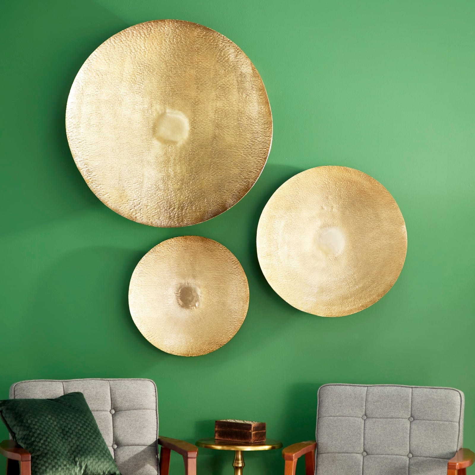 Gold Metal Eclectic Wall Decor Set