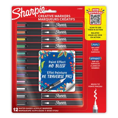 Sharpie® 12 Colour Brush Tip Creative Markers image