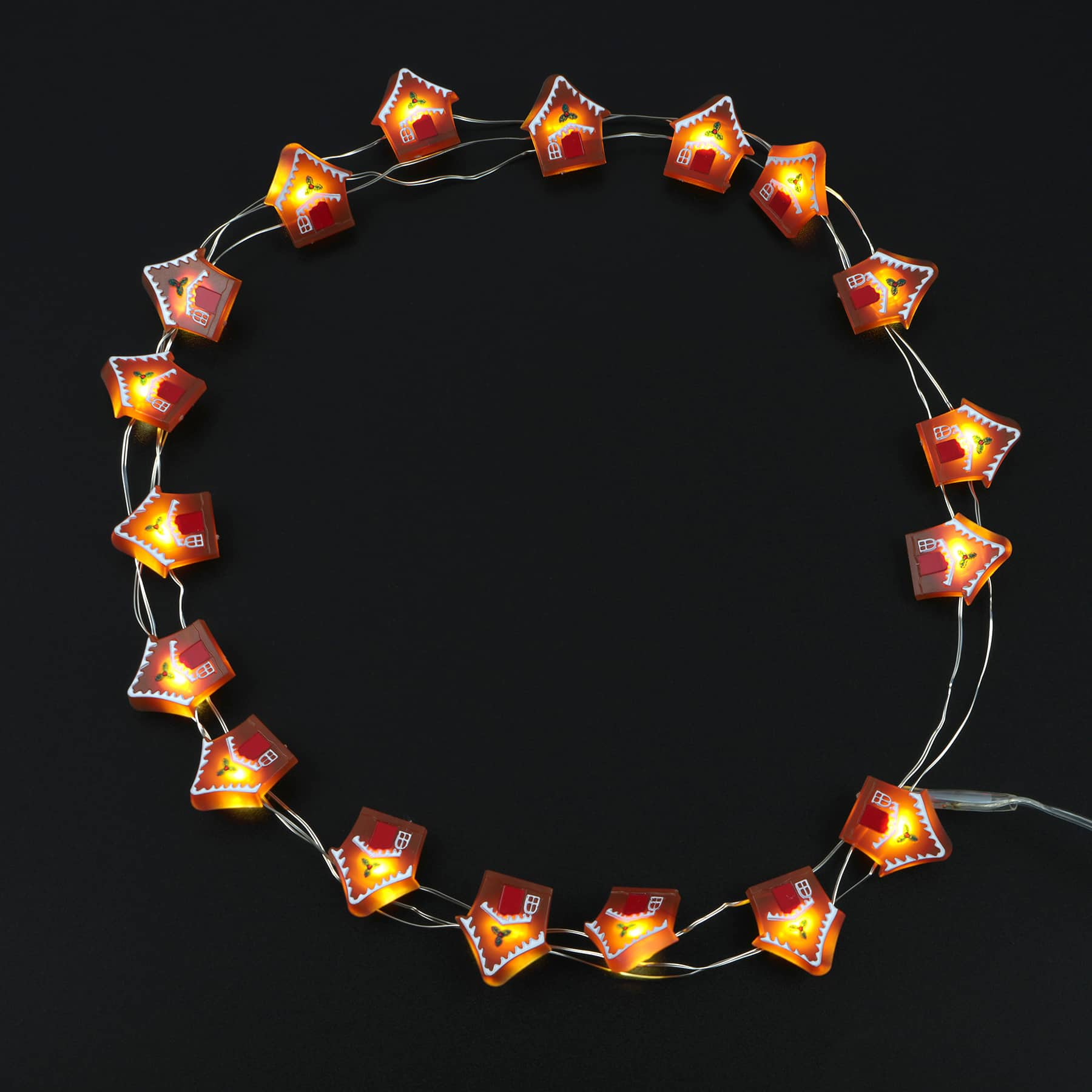 18ct. Gingerbread House LED Icon String Lights by Ashland&#xAE;