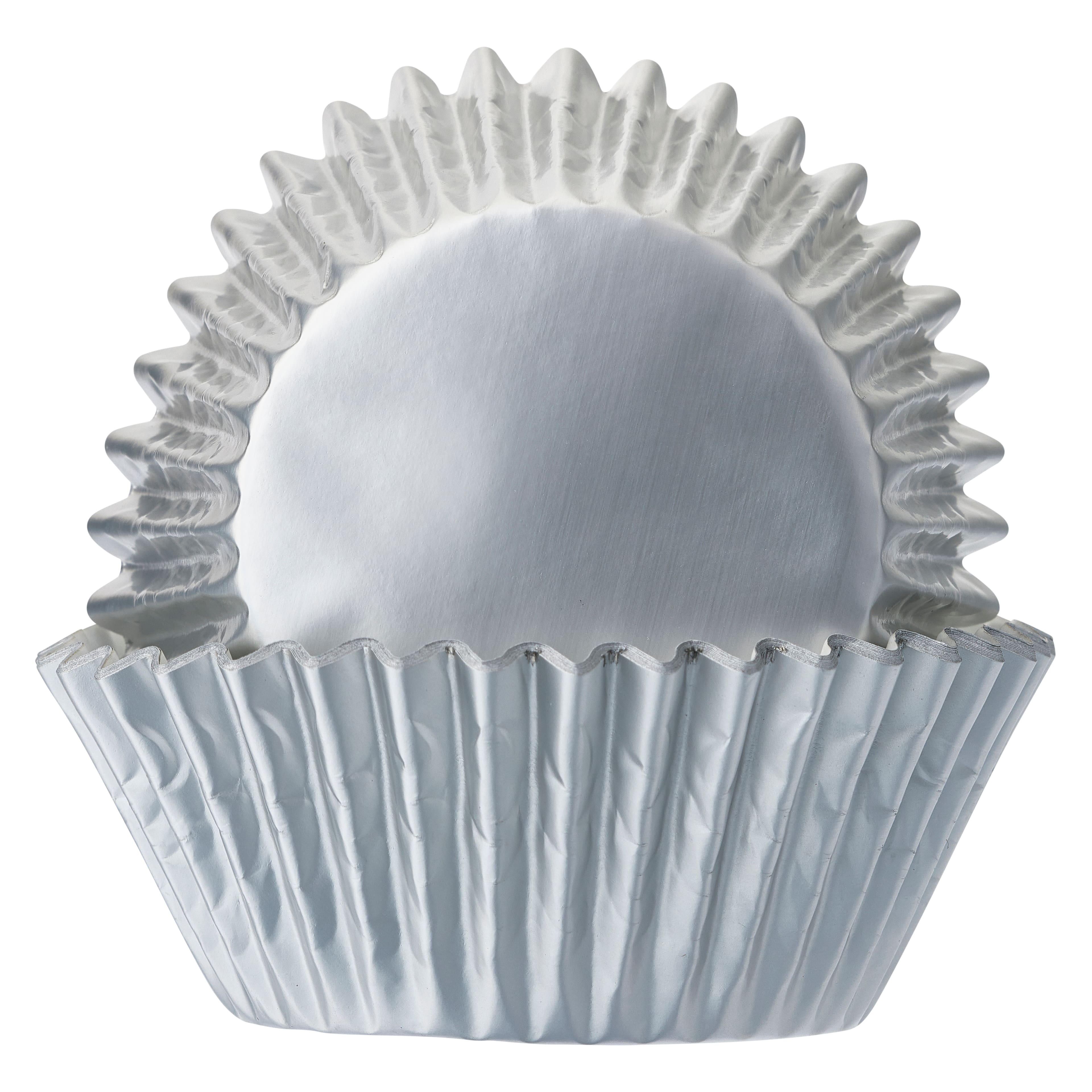Light Silver Foil Mini Cupcake Liners