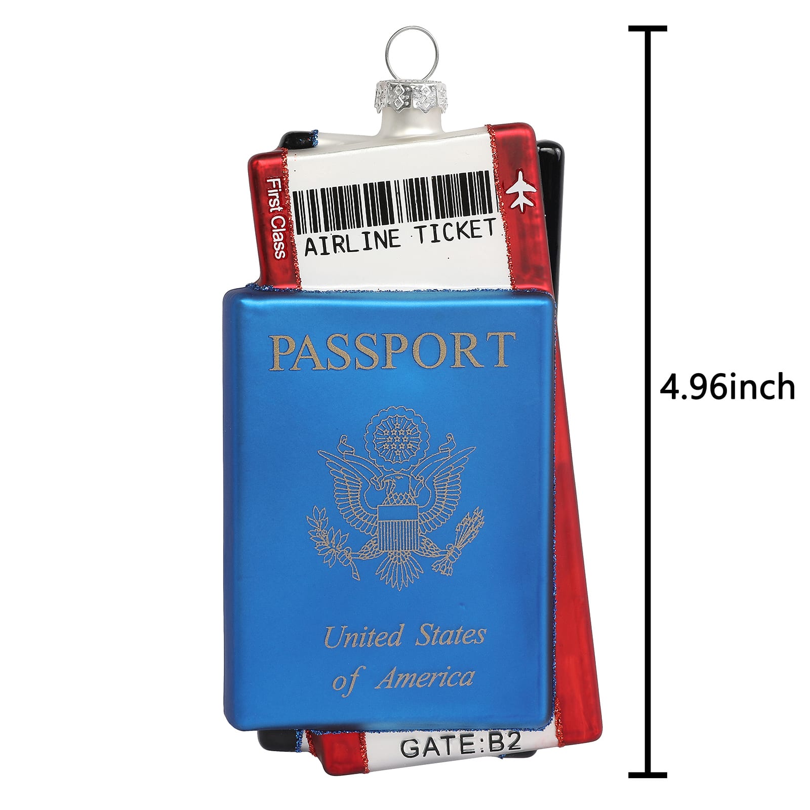 5&#x22; Passport Glass Ornament by Ashland&#xAE;