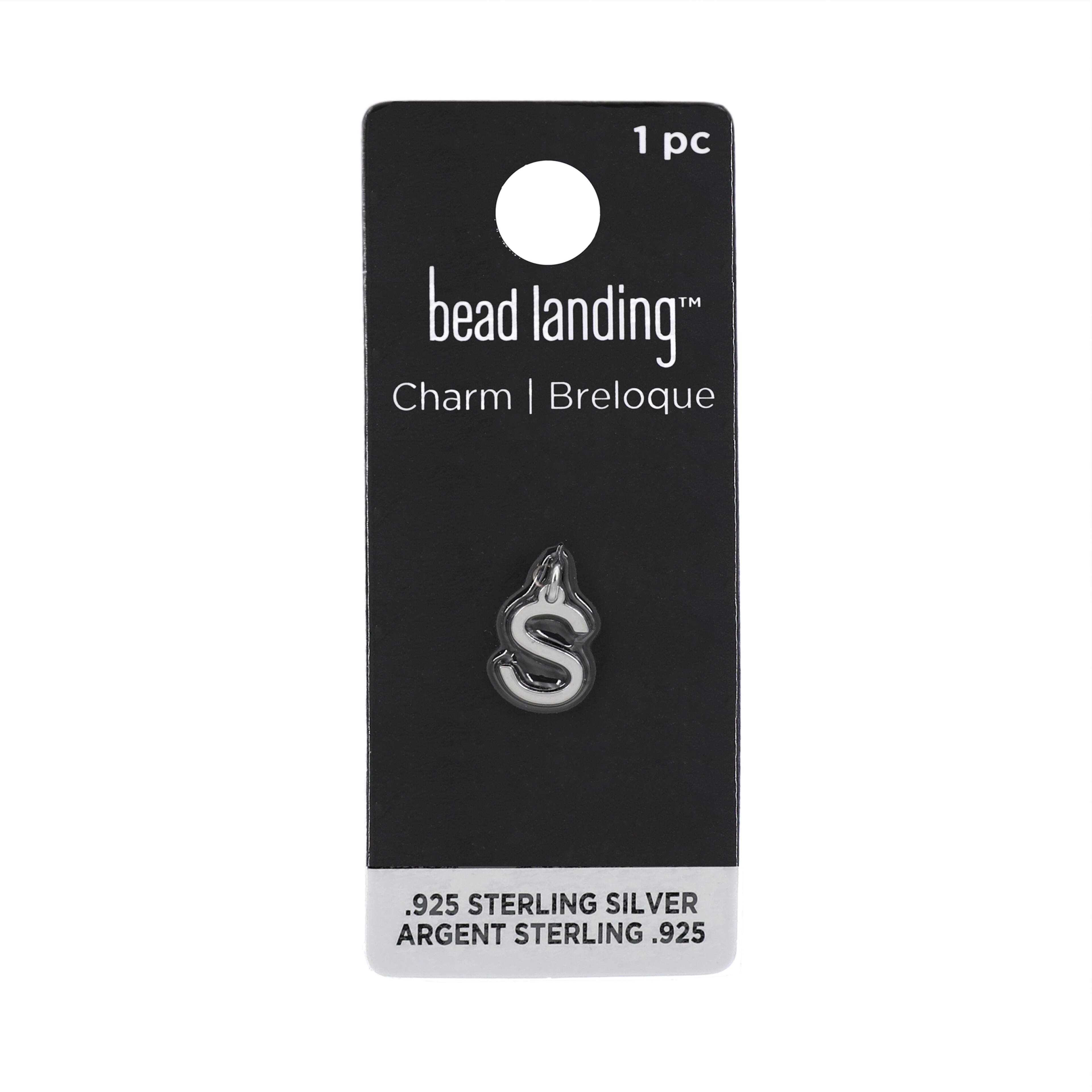12 Pack: Sterling Silver Alphabet Charm by Bead Landing™