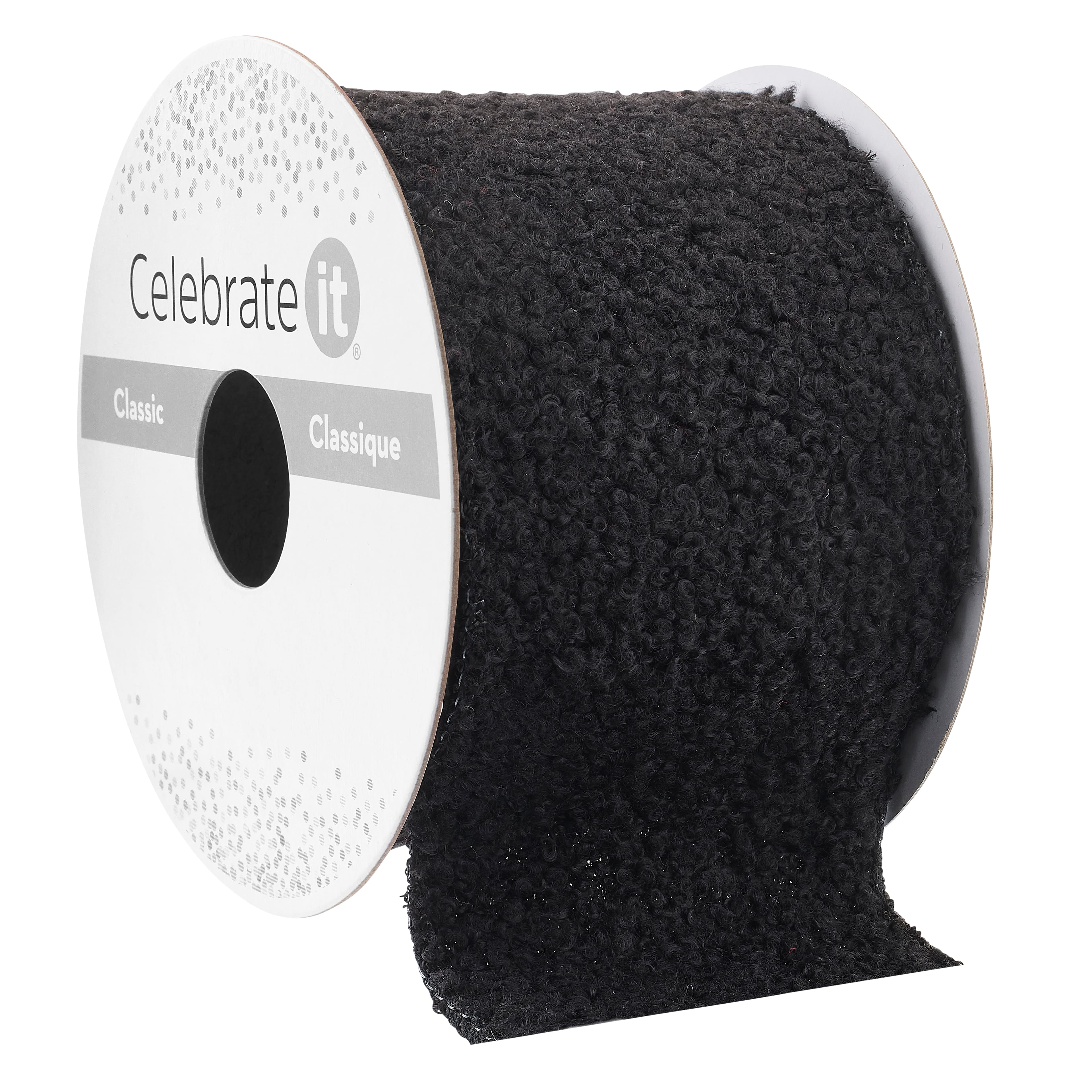 2.5" x 3yd. Faux Fur Sherpa Wired Ribbon by Celebrate It® Classic