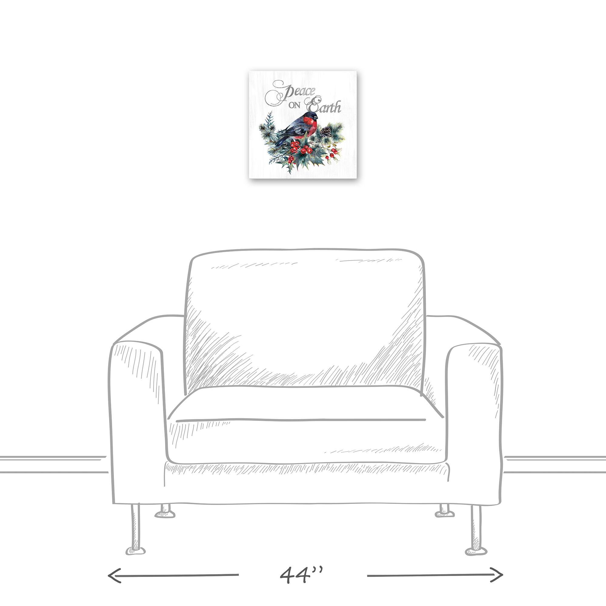 Peace On Earth Bird Canvas Wall Art