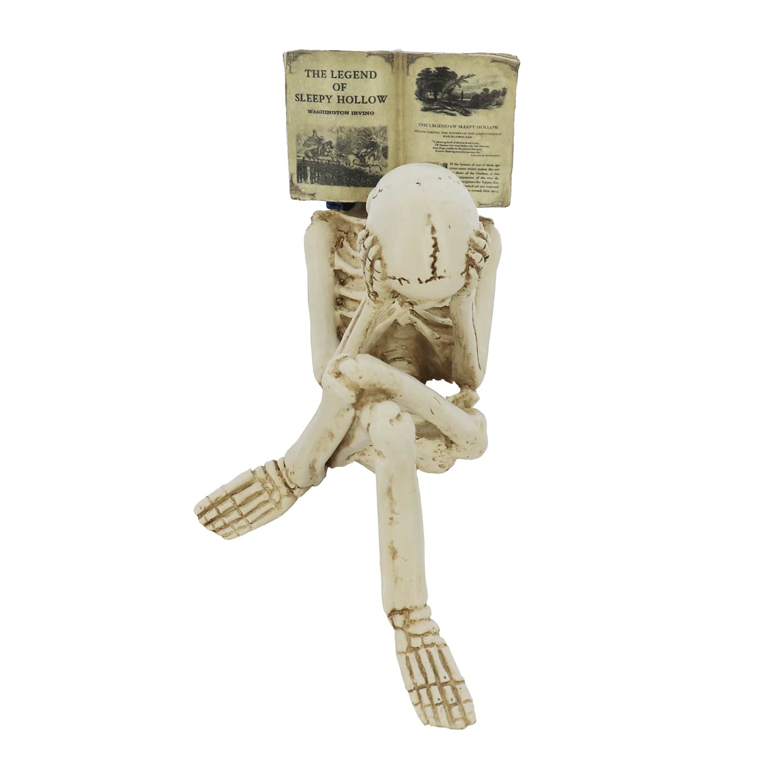 7.5&#x22; Reading Skeleton Holding Head Tabletop Figurine by Ashland&#xAE;