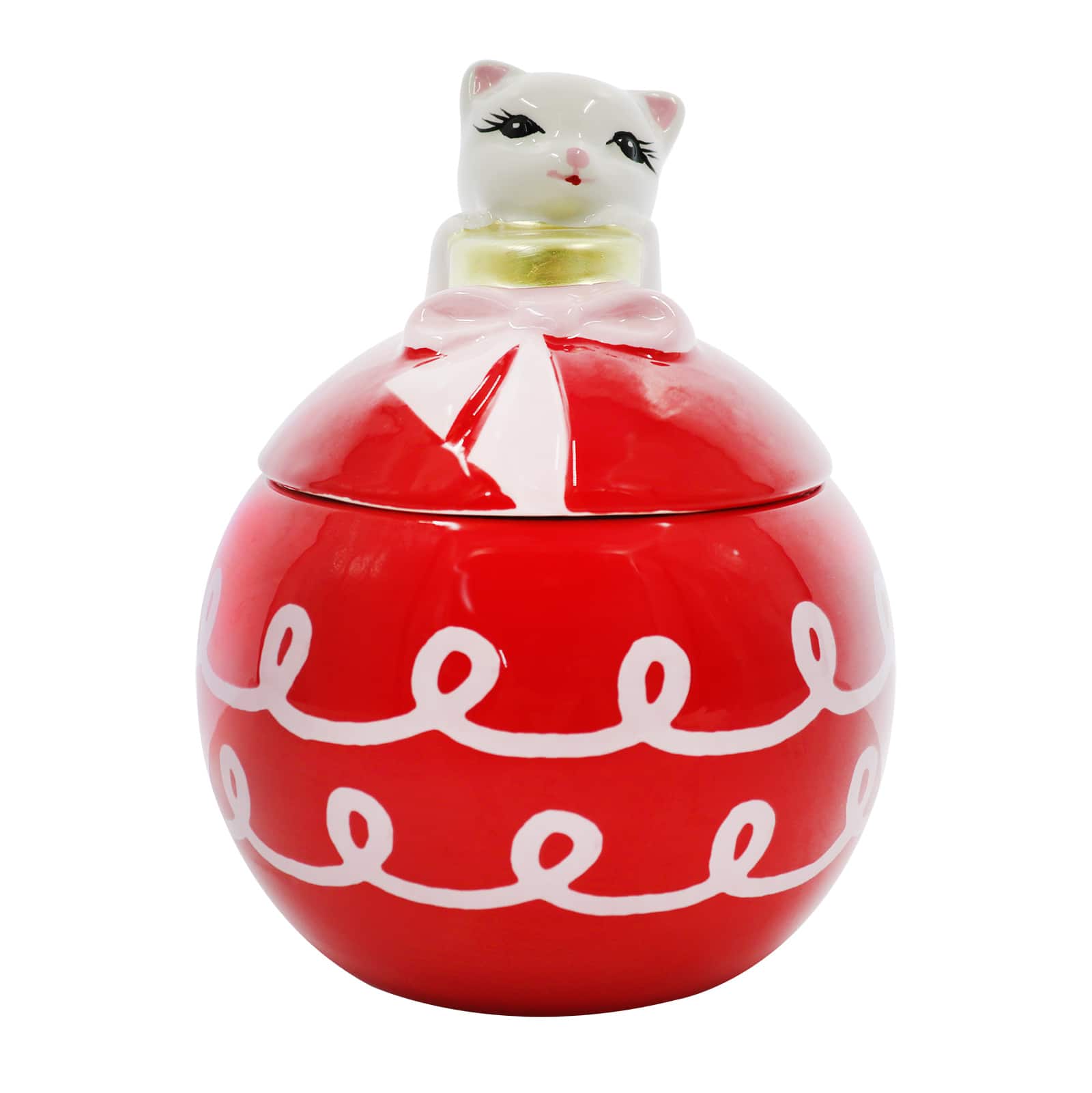 6.25&#x22; Ornament Container with Cat Lid by Ashland&#xAE;