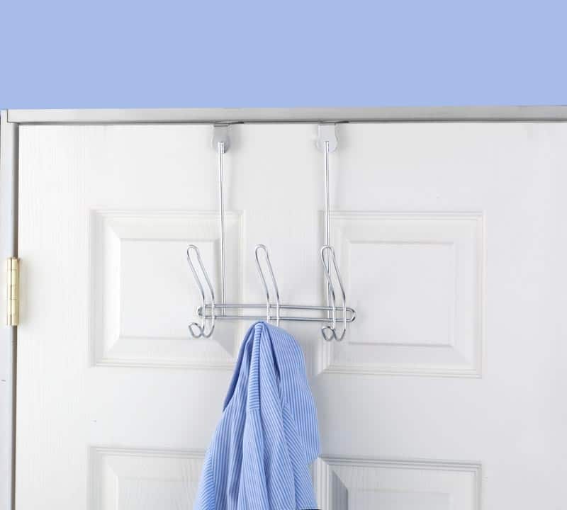 Simplify Chrome 3-Hook Compact Over the Door Hooks