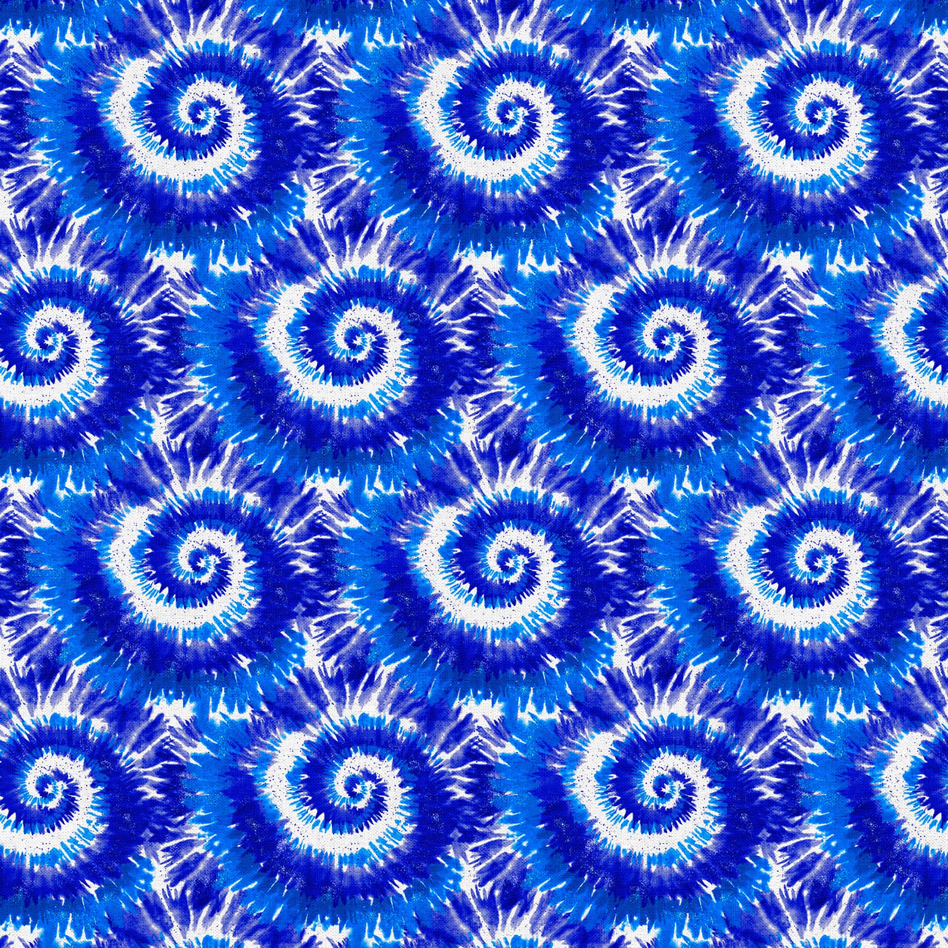 Fabric Editions Royal Blue Tie Dye Cotton Fabric